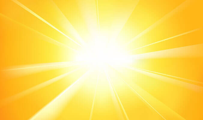 Bright sunlight