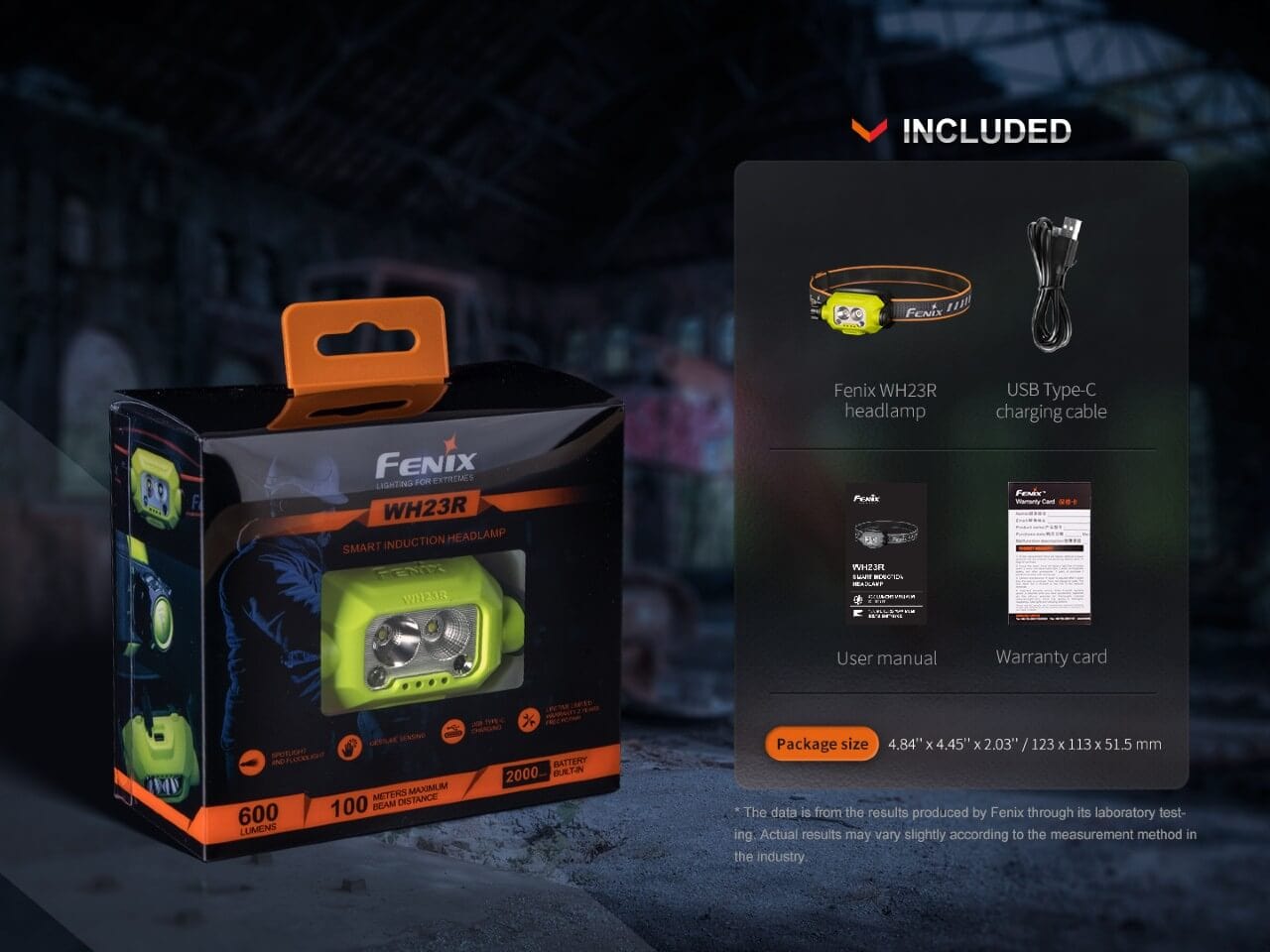 Fenix WH23R Gesture Sensing Industrial LED Headlamp-sku-44862580687144-Safety Glasses USA-13