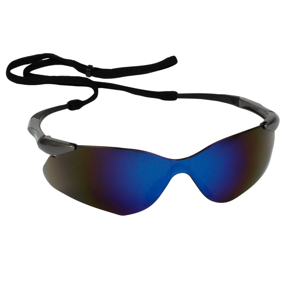 KleenGuard Nemesis VL 20471 Safety Glasses with Blue Mirror Lenses Right Front