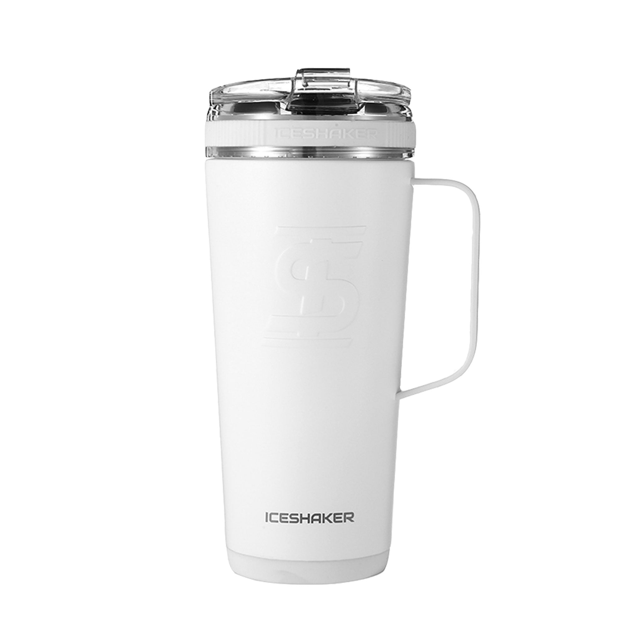 Ice Shaker 26oz Flex Bottle with Handle-White-sku-40214433497166-Safety Glasses USA-2