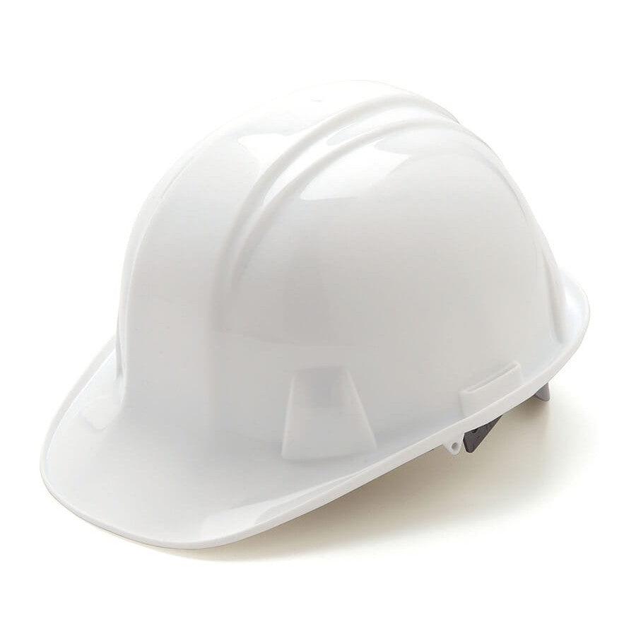 Pyramex Cap Style Hard Hat with 4-Point Snap Lock Suspension-White-HP14010-Safety Glasses USA-2