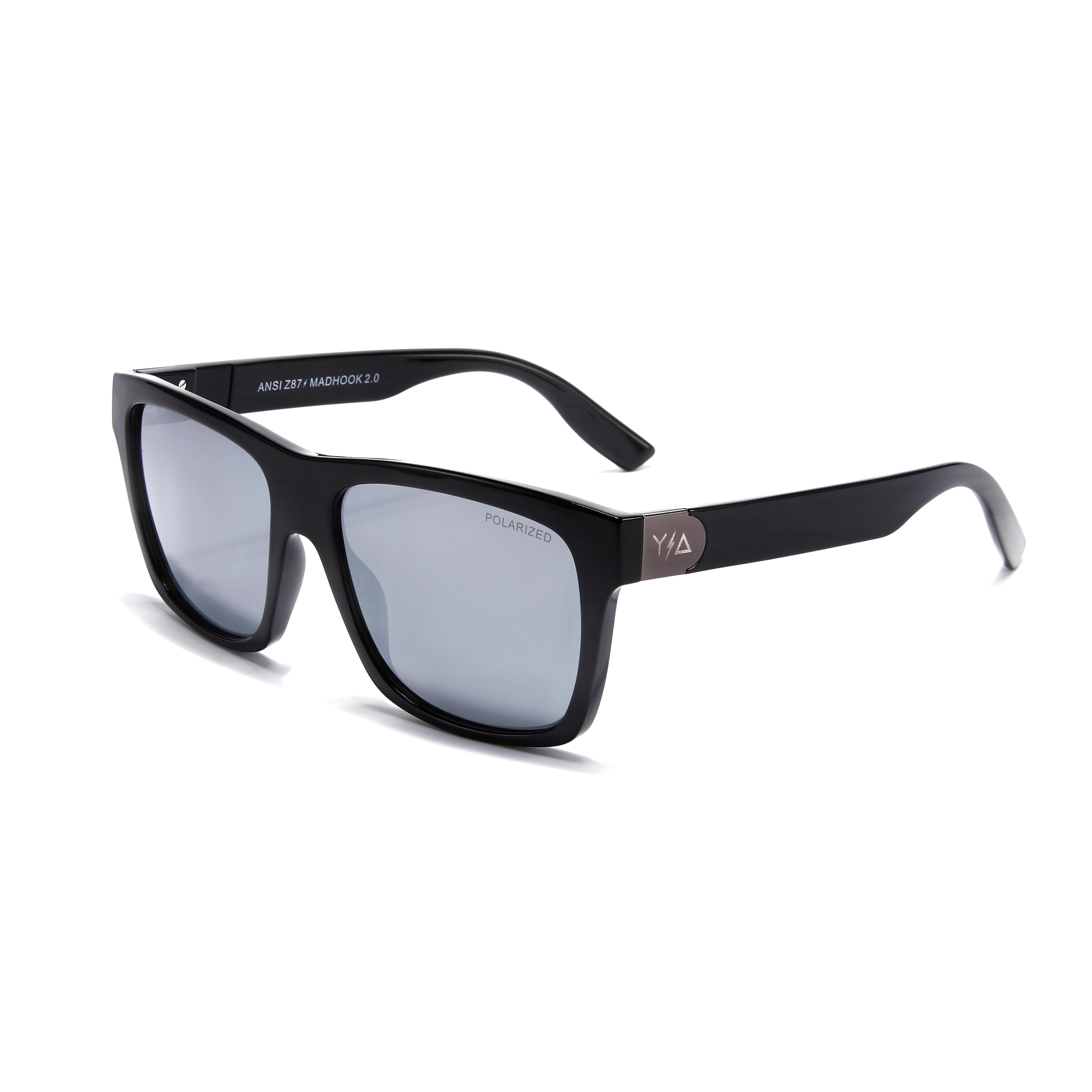Wye Delta Z87 MADHOOK2.0 LR: Mirror Polarized Safety Glasses-Z87-MK-MIR-NONE-Safety Glasses USA-1