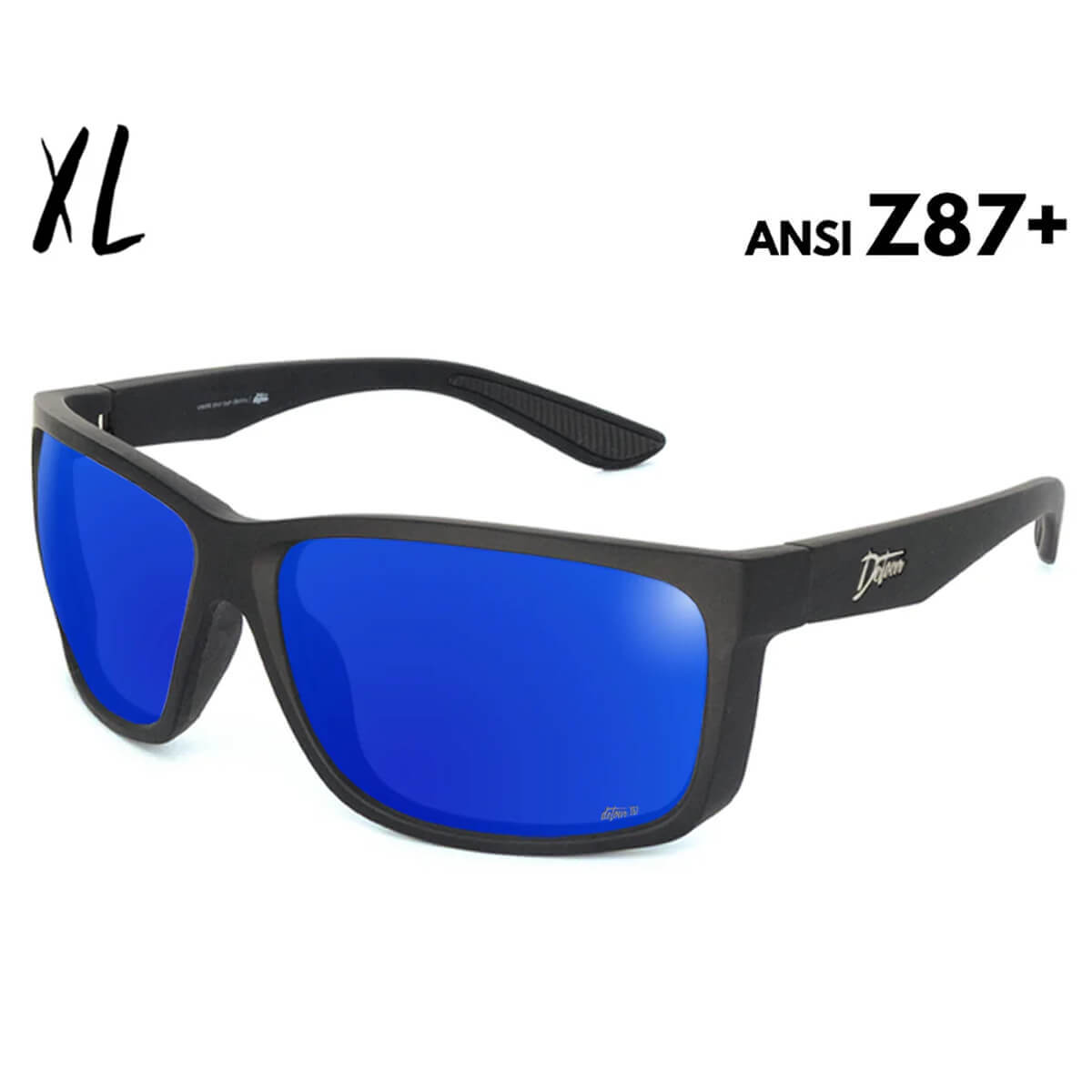 Detour Breach XL Z87+ Safety Glasses with Matte Black Frame and Polarized Deep Blue Lens-Safety Glasses USA-1