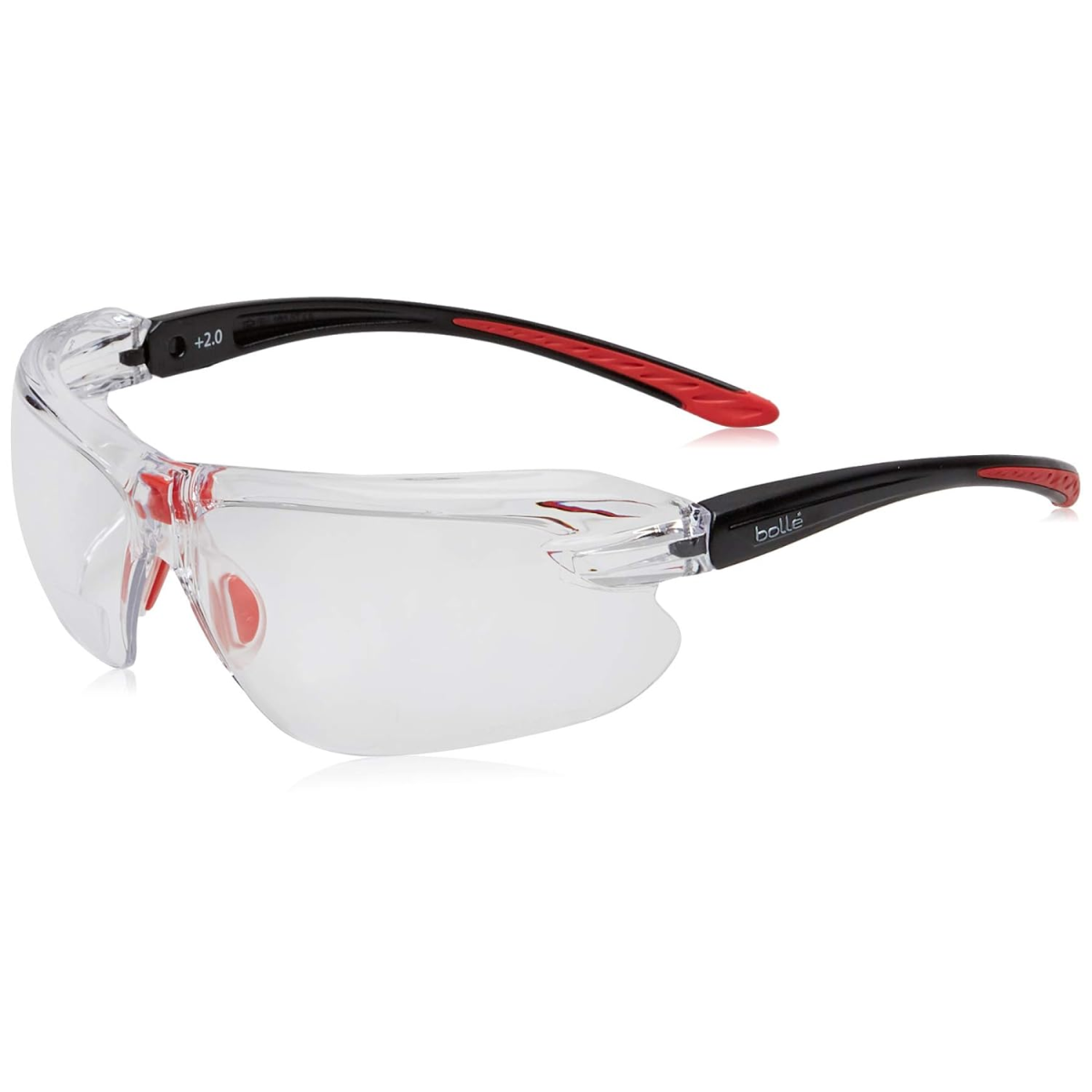 Bolle IRI-S Bifocal Safety Glasses with Black Temples and Clear Anti-Fog Lens