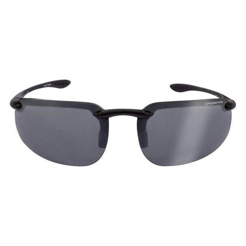 Crossfire ES4 Safety Glasses with Shiny Black Frame and Silver Mirror Lens-CF-2123-Safety Glasses USA-2