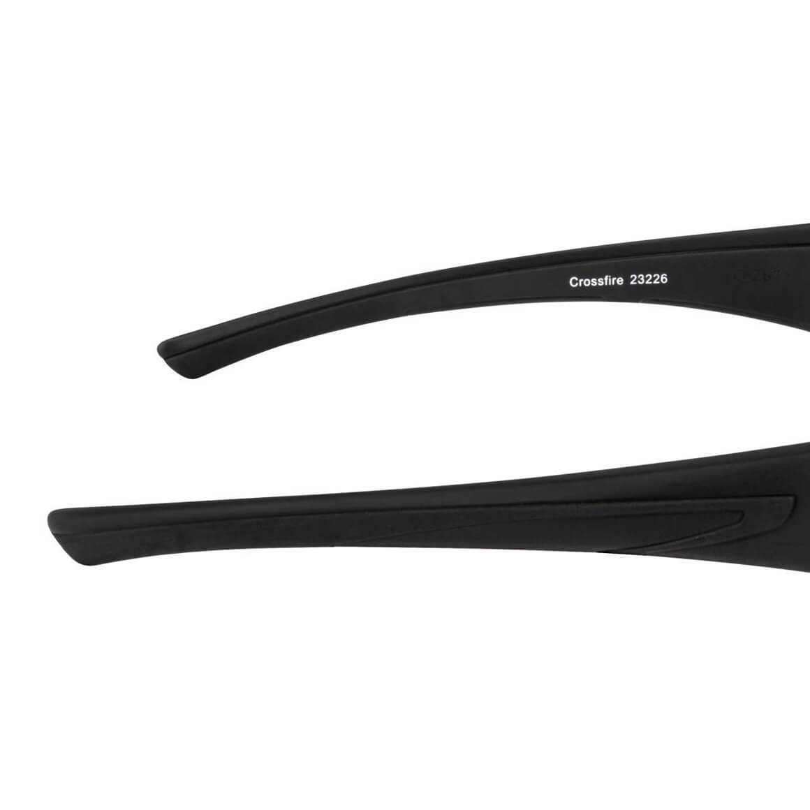 Crossfire RPG Safety Glasses with Matte Black Frame and Polarized Blue Mirror Lens-Safety Glasses USA-7