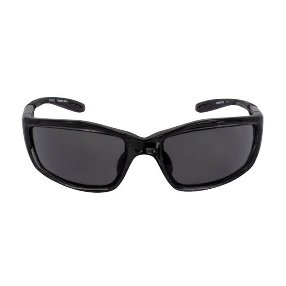 Crossfire Infinity Safety Glasses with Crystal Black Frame and Smoke Lens-CF-241-Safety Glasses USA-2