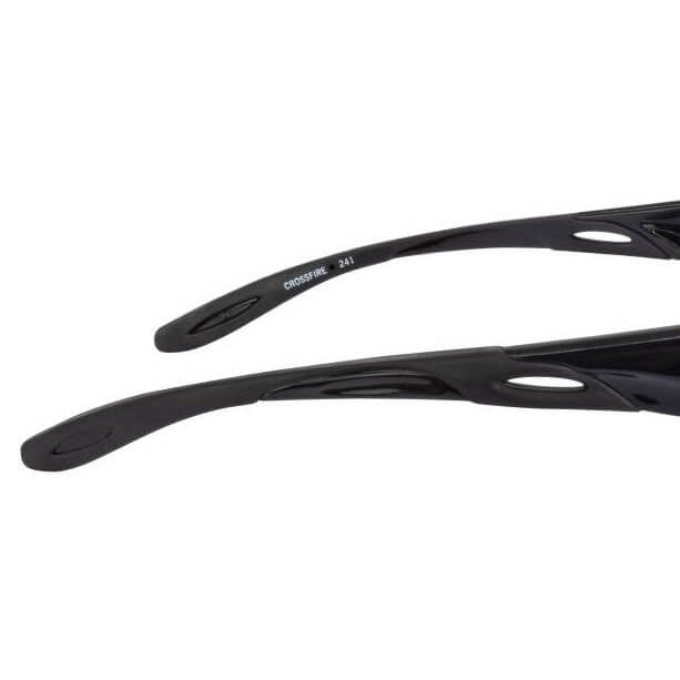 Crossfire Infinity Safety Glasses with Crystal Black Frame and Smoke Lens-CF-241-Safety Glasses USA-7
