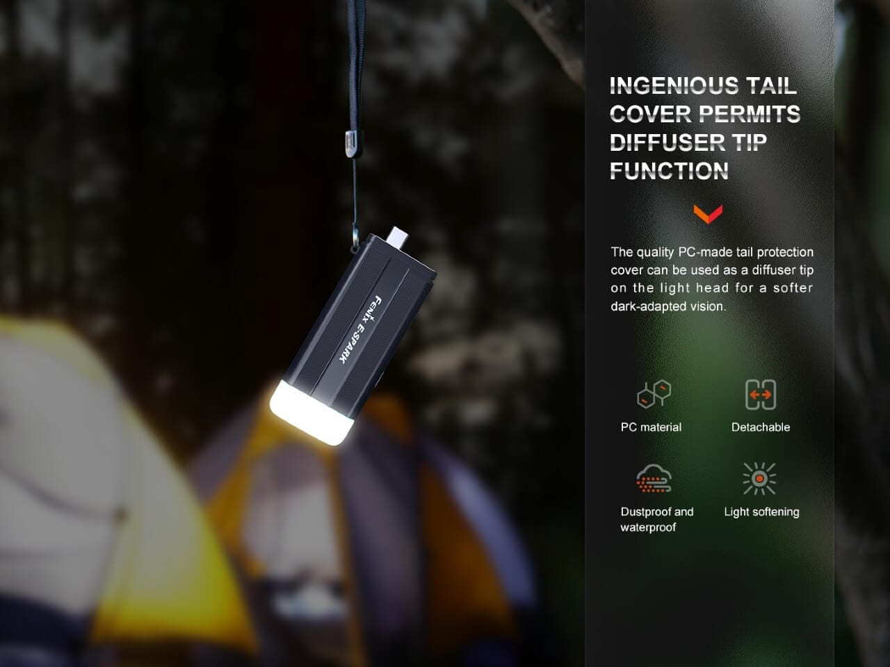 Fenix E-SPARK Ultra-Thin Powerbank LED Flashlight-sku-44858670416168-Safety Glasses USA-4