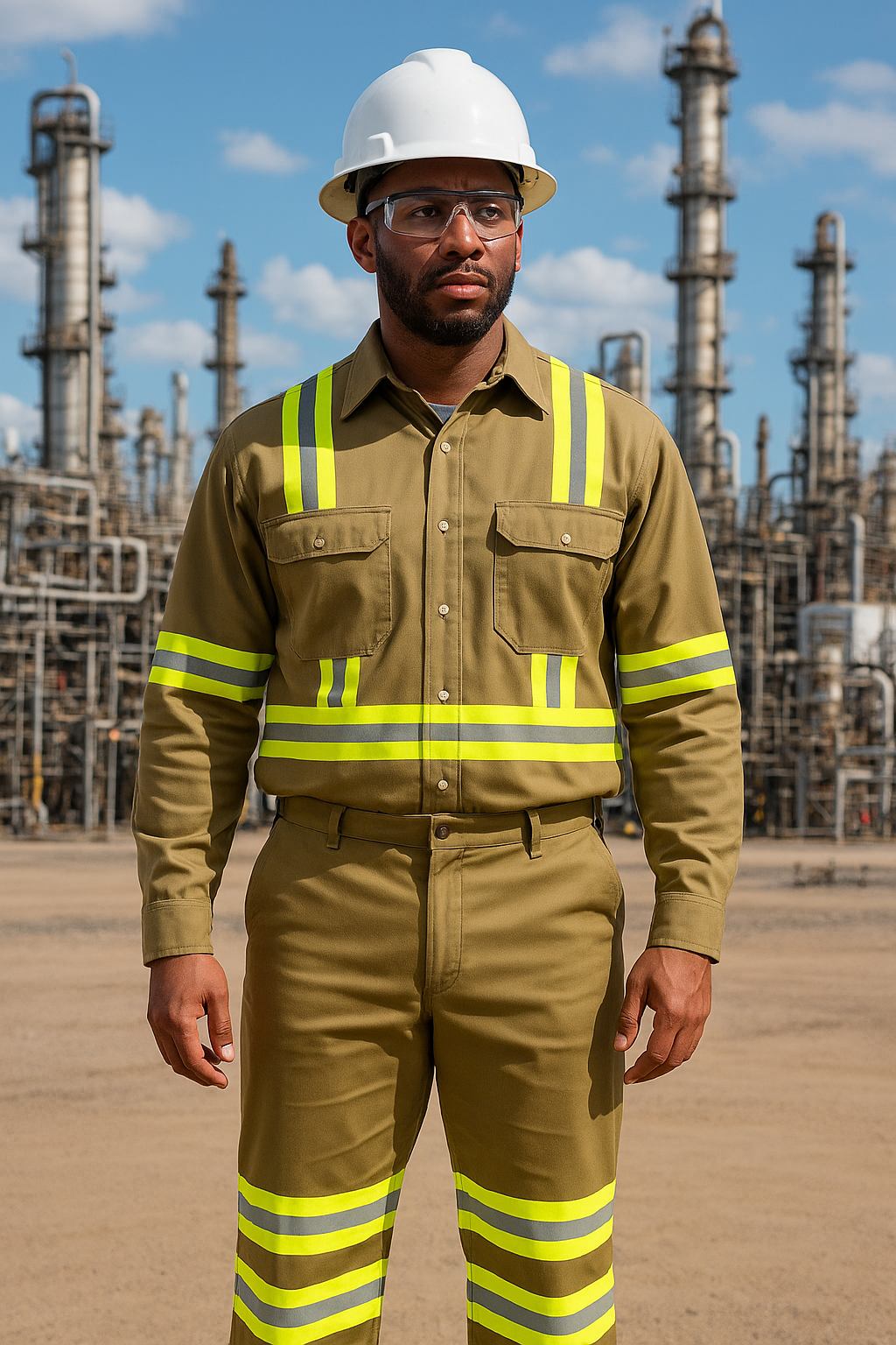 Just In Trend Flame-Resistant High-Visibility Shirt 100% Cotton