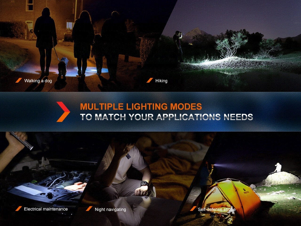 Fenix E-CP 1600-lumen LED Flashlight/Powerbank--Safety Glasses USA-13
