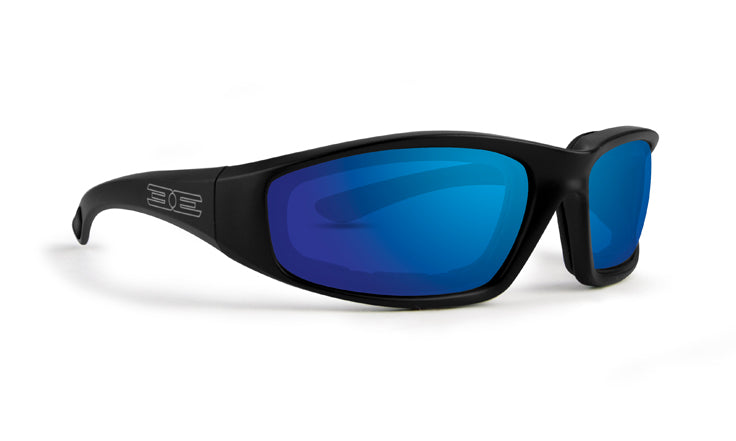 Epoch Eyewear Foam Safety Glasses with Blue Mirror Lens
