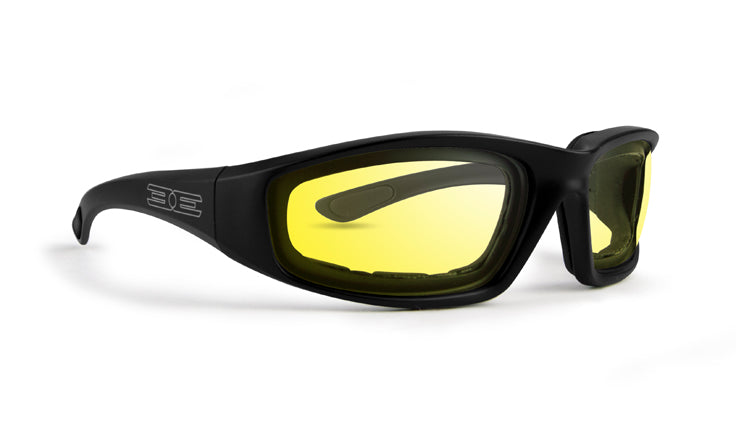 Epoch Eyewear Foam Safety Glasses with Yellow Lens