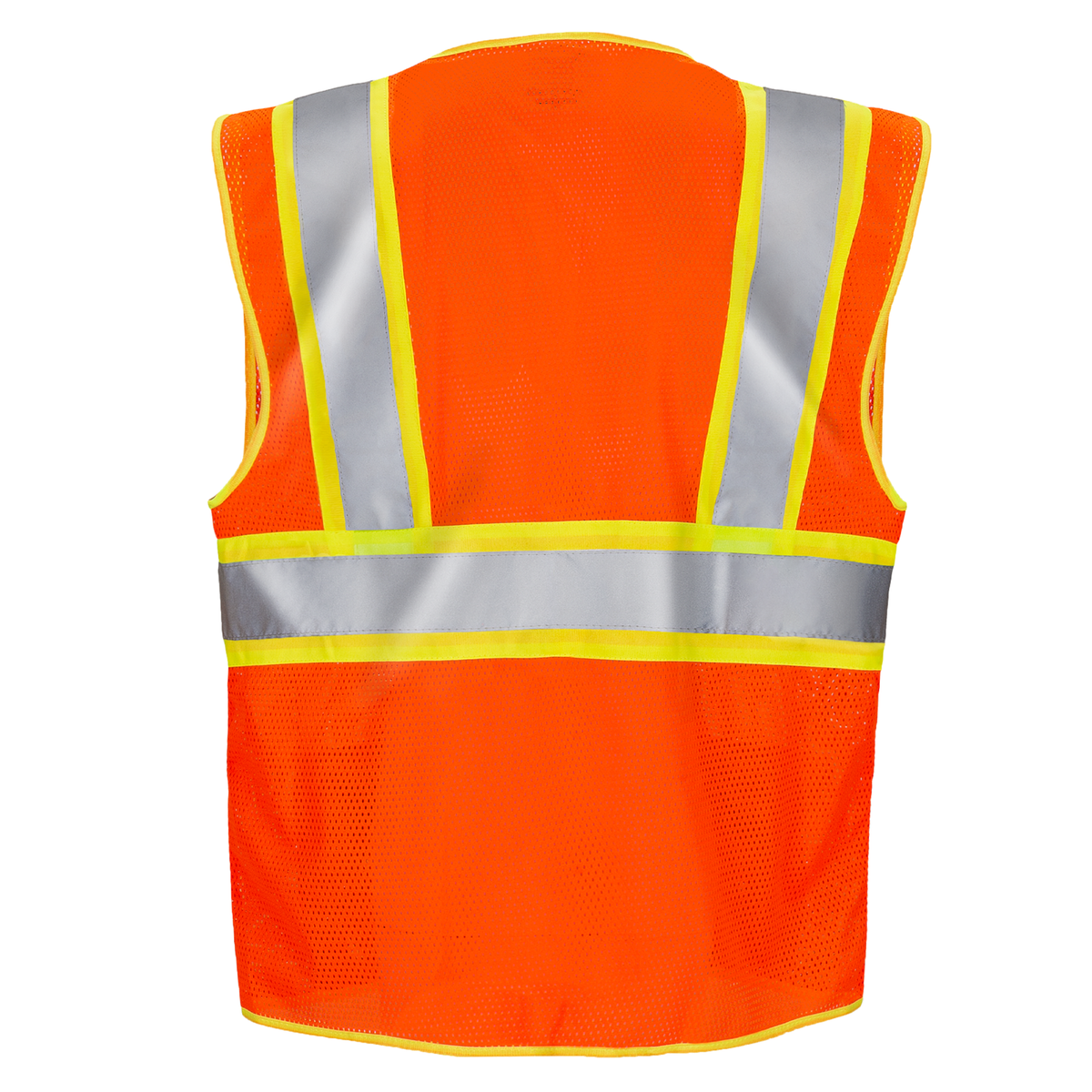 Jorestech Hi-Vis Two-Toned Mesh Safety Vest with 2” Reflective Strips and Pockets