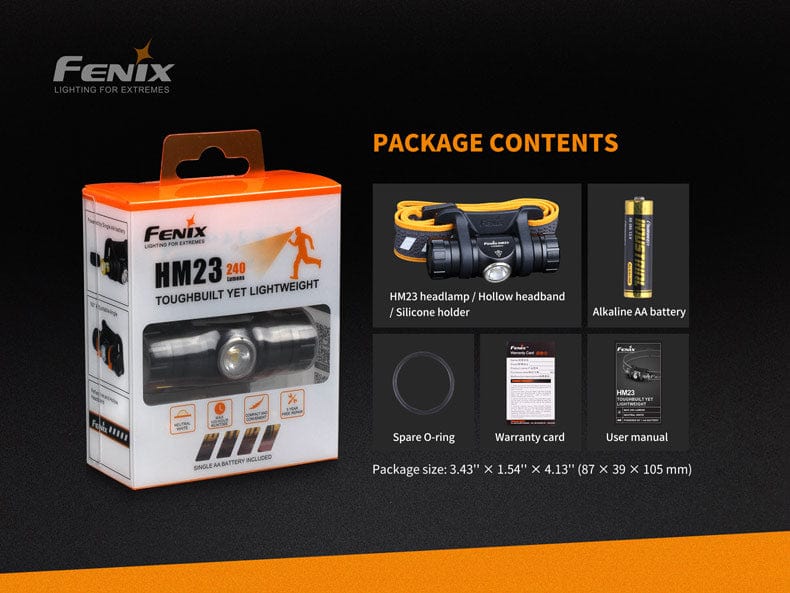 Fenix HM23 Compact Hiking and Running Headlamp-sku-44862569546024-Safety Glasses USA-14
