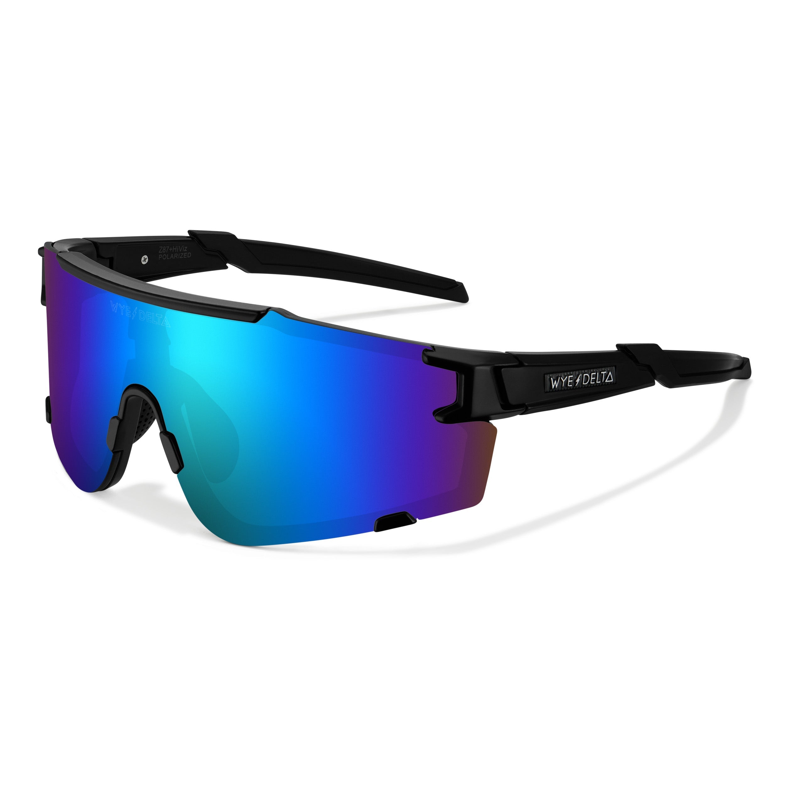 Wye Delta Z87+ HiViz 2.0 Matte Ice Blue Polarized Safety Glasses-barcode-image_position