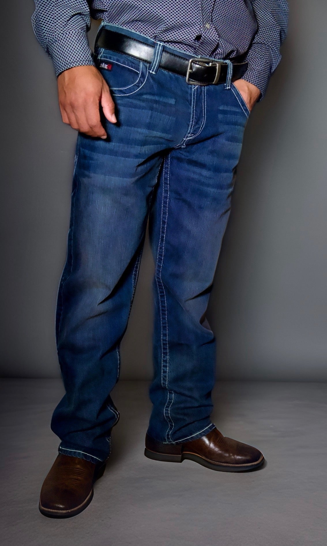 Static FR Flame-Resistant Jeans Boot-Cut Relaxed-Fit - Spartan-Safety Glasses USA-3