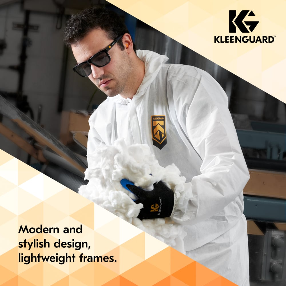 KleenGuard Maverick Safety Glasses with Black Frame and Gray Anti-Fog Lens-49311-Safety Glasses USA-6