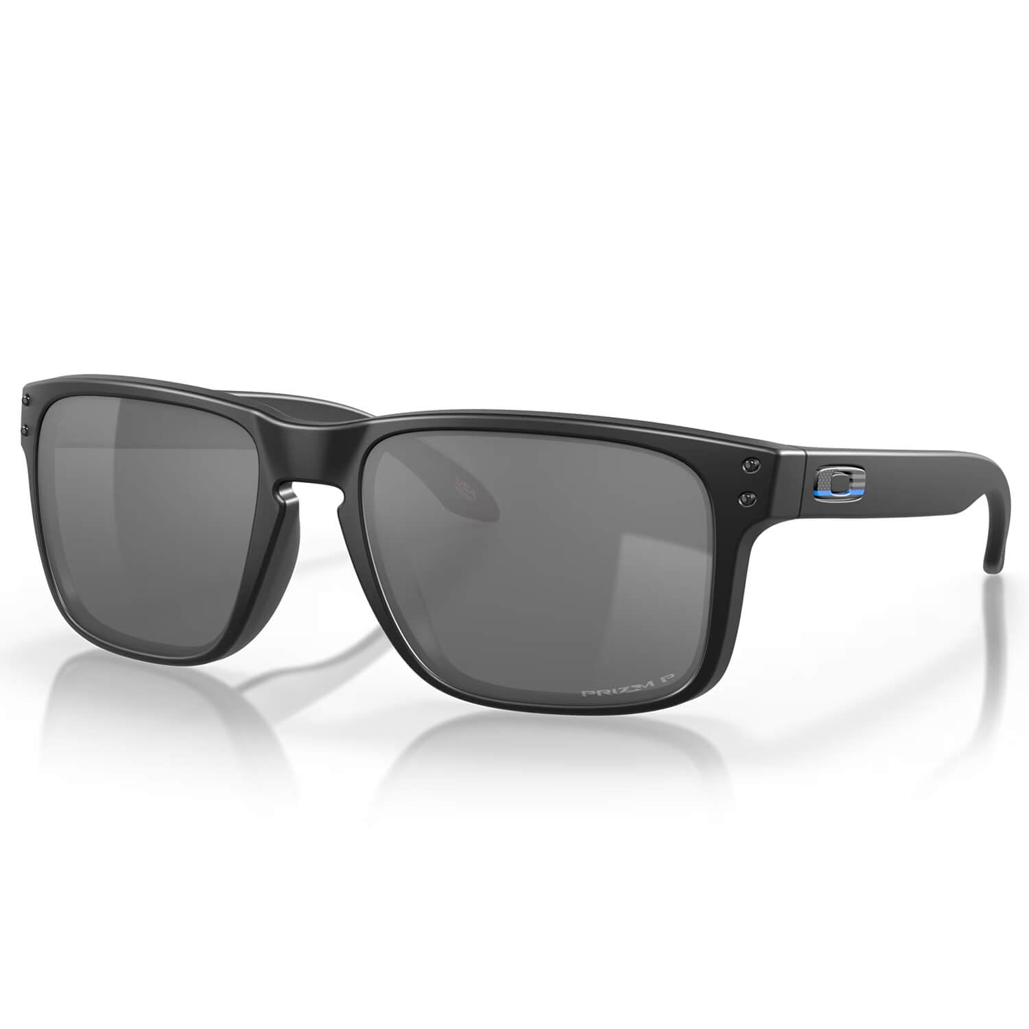 Oakley SI Holbrook Thin Blue Line Sunglasses Matte Black with Polarized Prizm Black Lenses-Safety Glasses USA-1