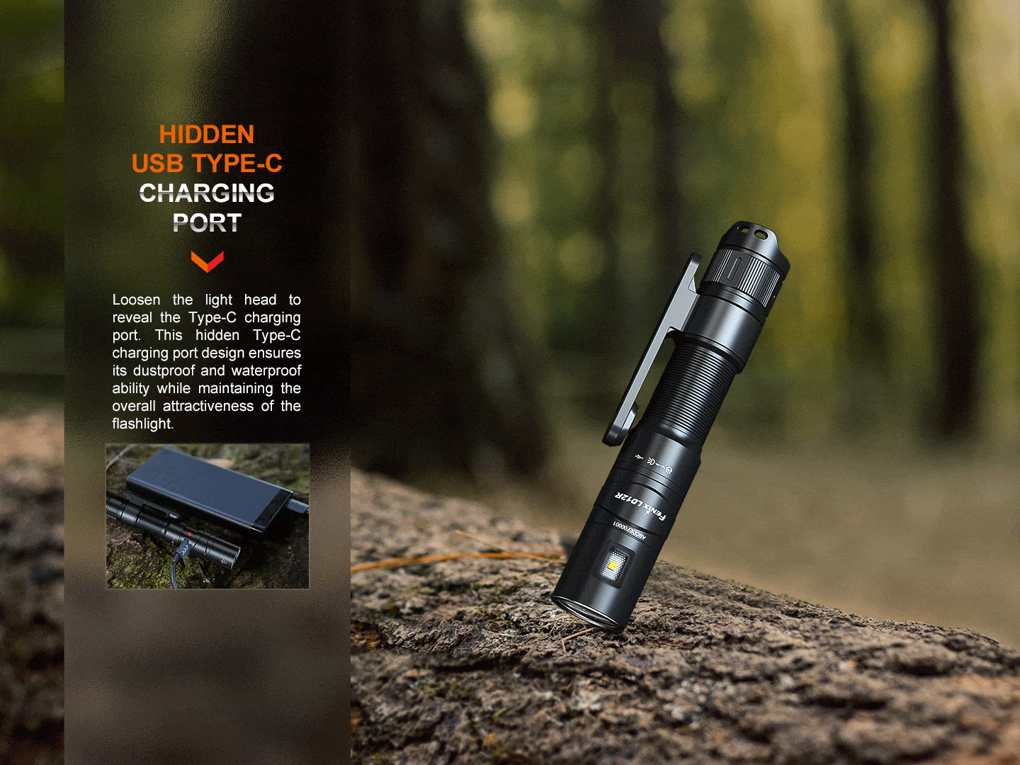 Fenix LD12R Dual Light Flashlight - 600 Lumens-FX-LD12R-Safety Glasses USA-8