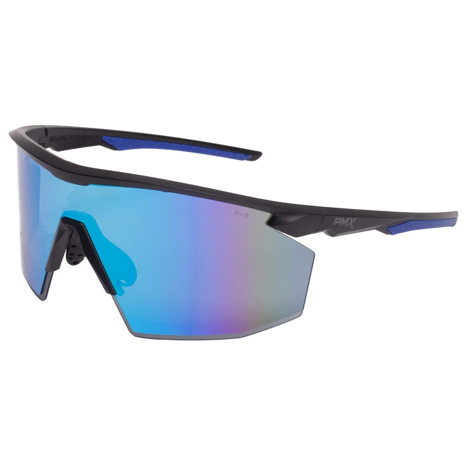 Pyramex PMXSpec Safety Glasses with Matte Black-Blue Frame and Blue Mirror Anti-Fog Lens-SB11265ST-Safety Glasses USA-1