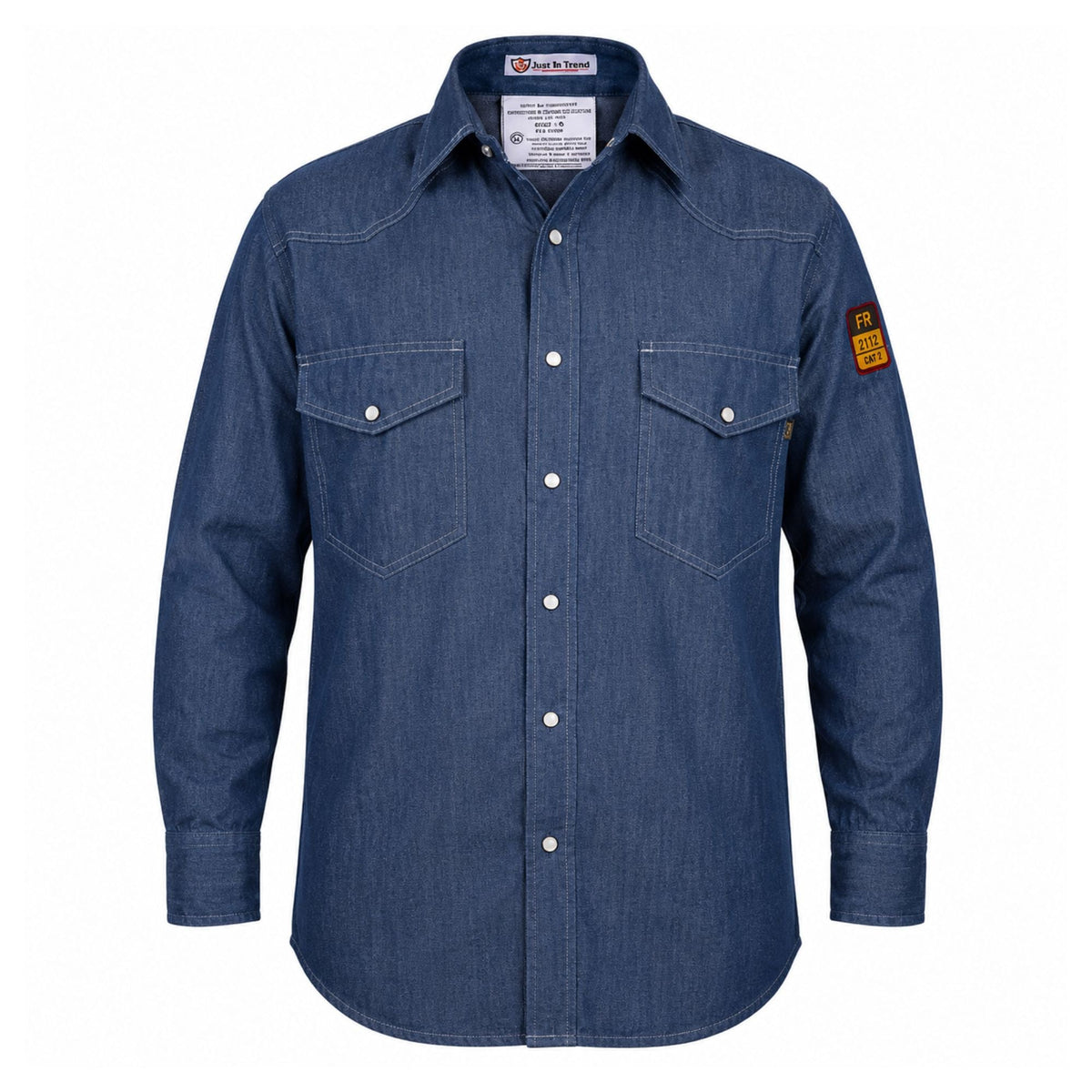 Just in Trend Flame-Resistant FR Denim Shirt 100% Cotton