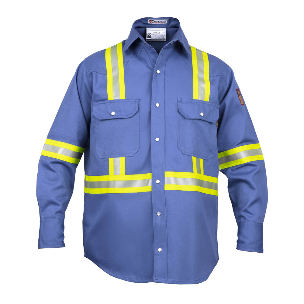 Just In Trend Flame-Resistant High-Visibility Shirt 100% Cotton
