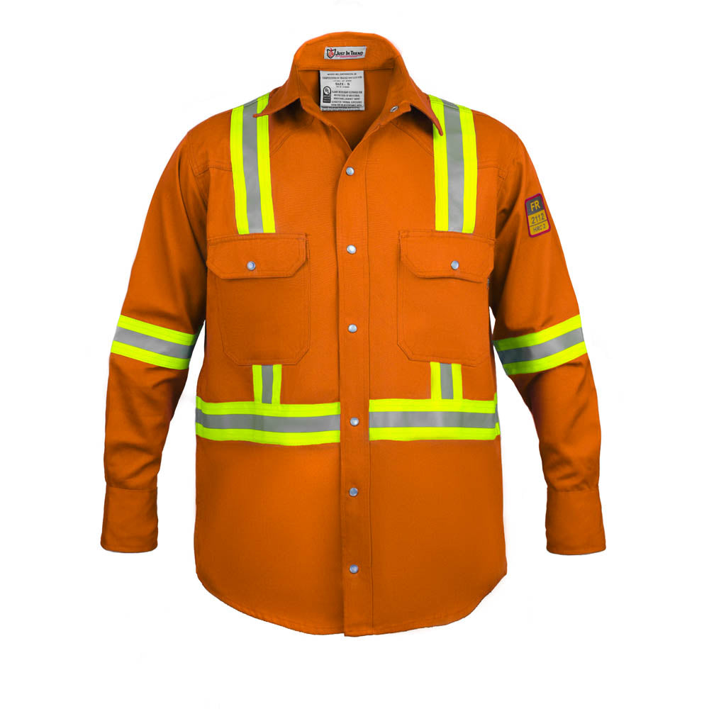Just In Trend Flame-Resistant High-Visibility Shirt 100% Cotton