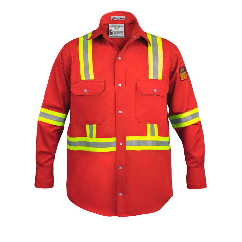 Just In Trend Flame-Resistant High-Visibility Shirt 100% Cotton