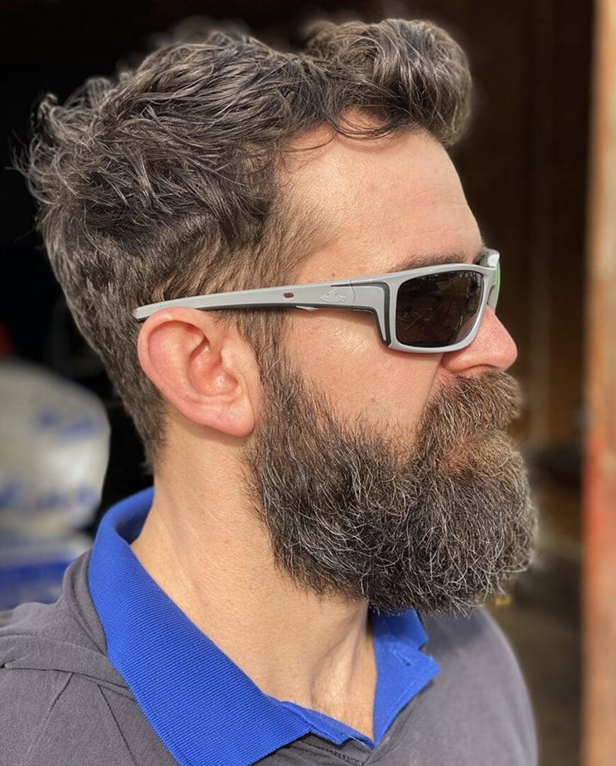 MCR Safety Swagger SR5 Foam-Lined Safety Glasses with Gray Frame and Polarized Gray MAX6 Anti-Fog Lens-SR522ZPF-Safety Glasses USA-2