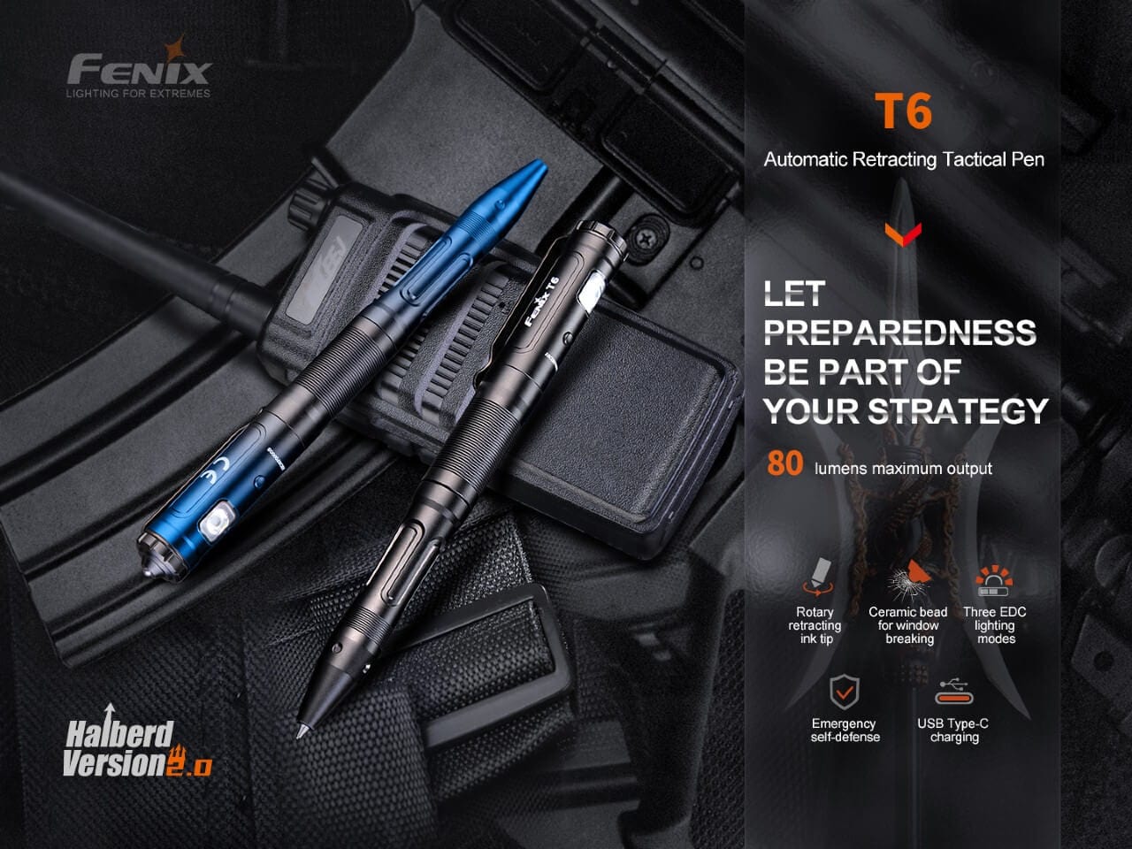 Fenix T6 Tactical LED Penlight--Safety Glasses USA-3
