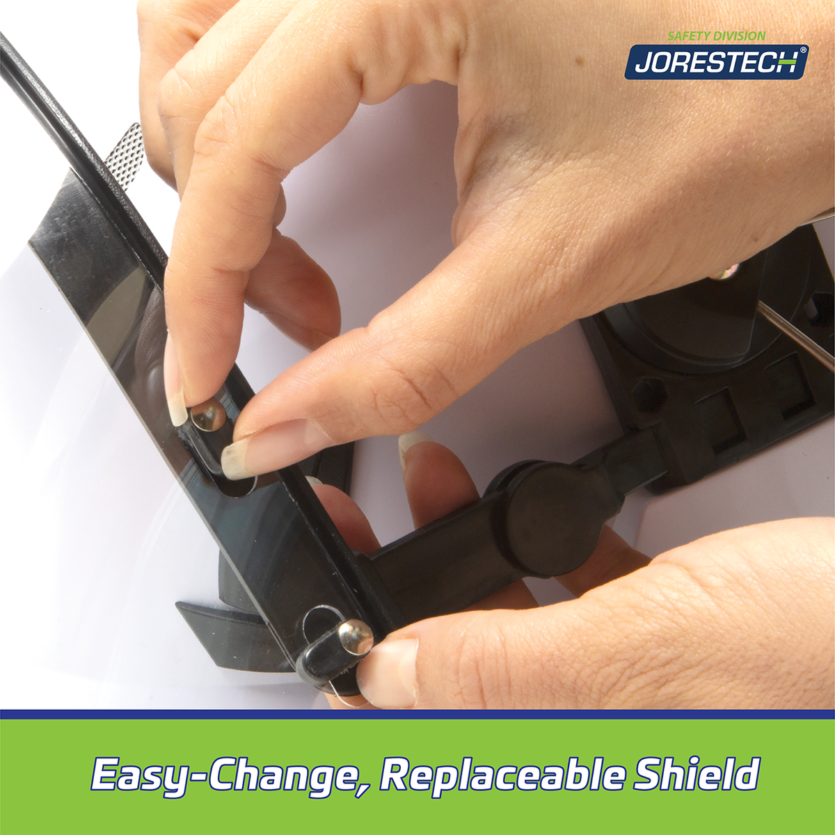 Jorestech Safety Helmet System with Polycarbonate Face Shield and Earmuffs