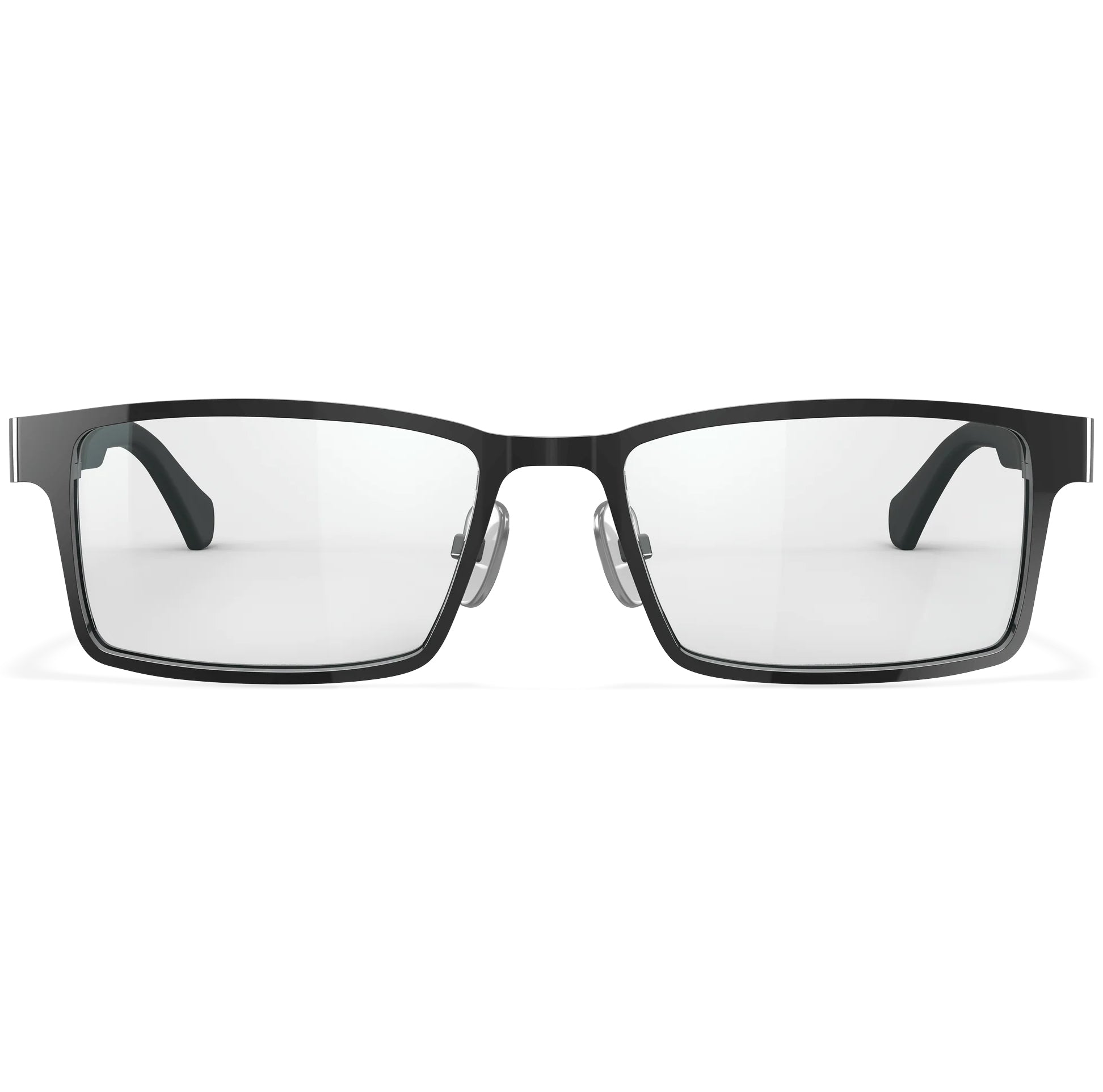Black Wiley X TIG Worksight prescription safety glasses with clear lenses and metal frames.
