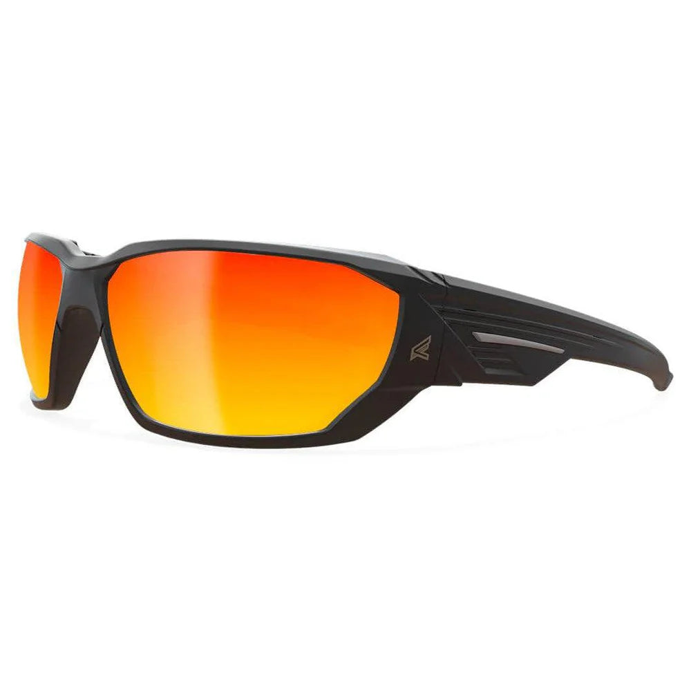 Edge Dawson Safety Glasses-XDAP419-Black Frame - AP Red Mirror Lens-Safety Glasses USA-1