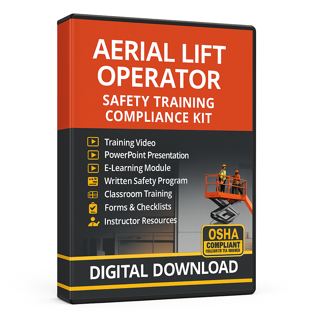 XO Safety Aerial Lift Operator Training Video Compliance Kit