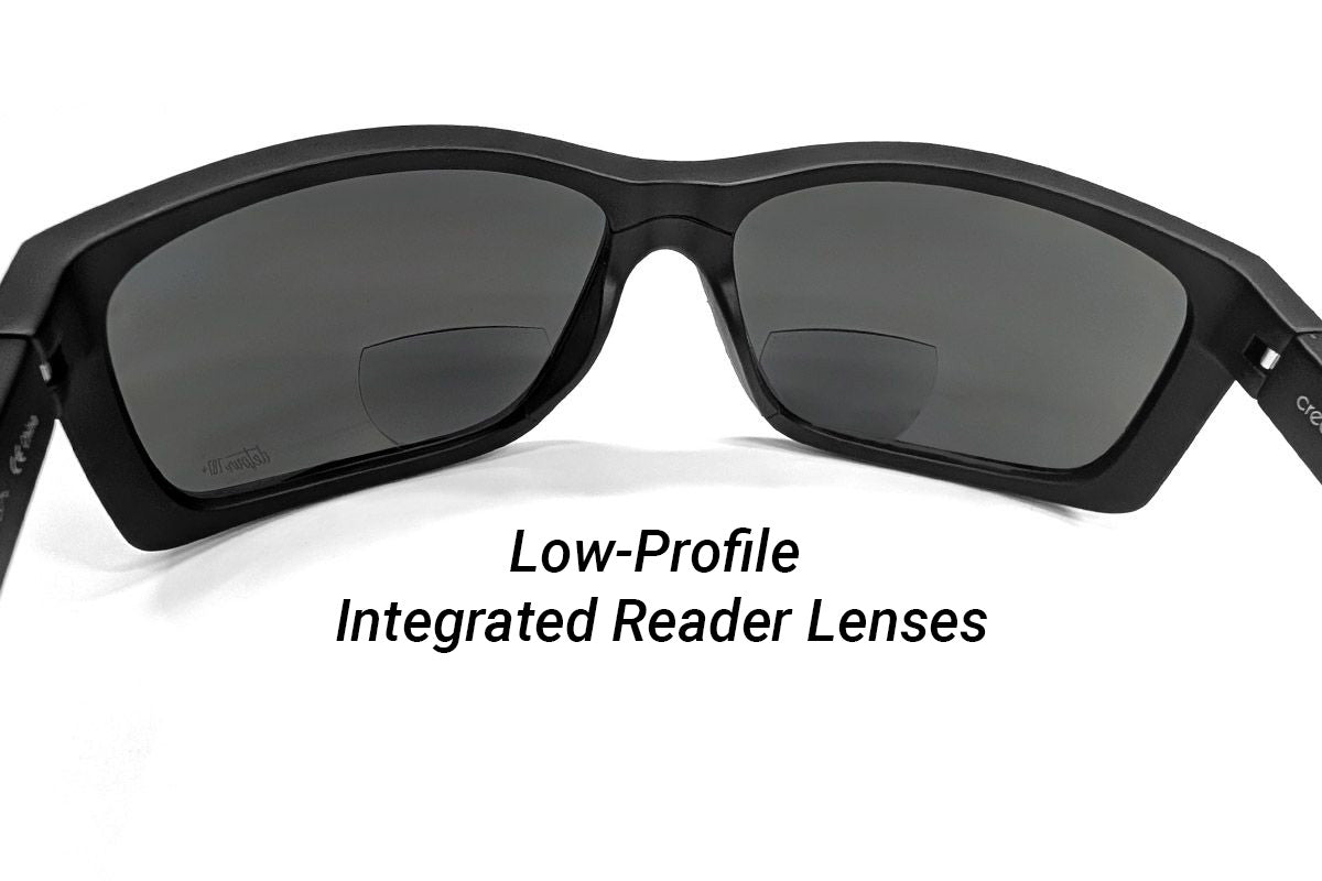 Detour Breach Reader Safety Glasess Matte Black with Jet Black Polarized Lenses