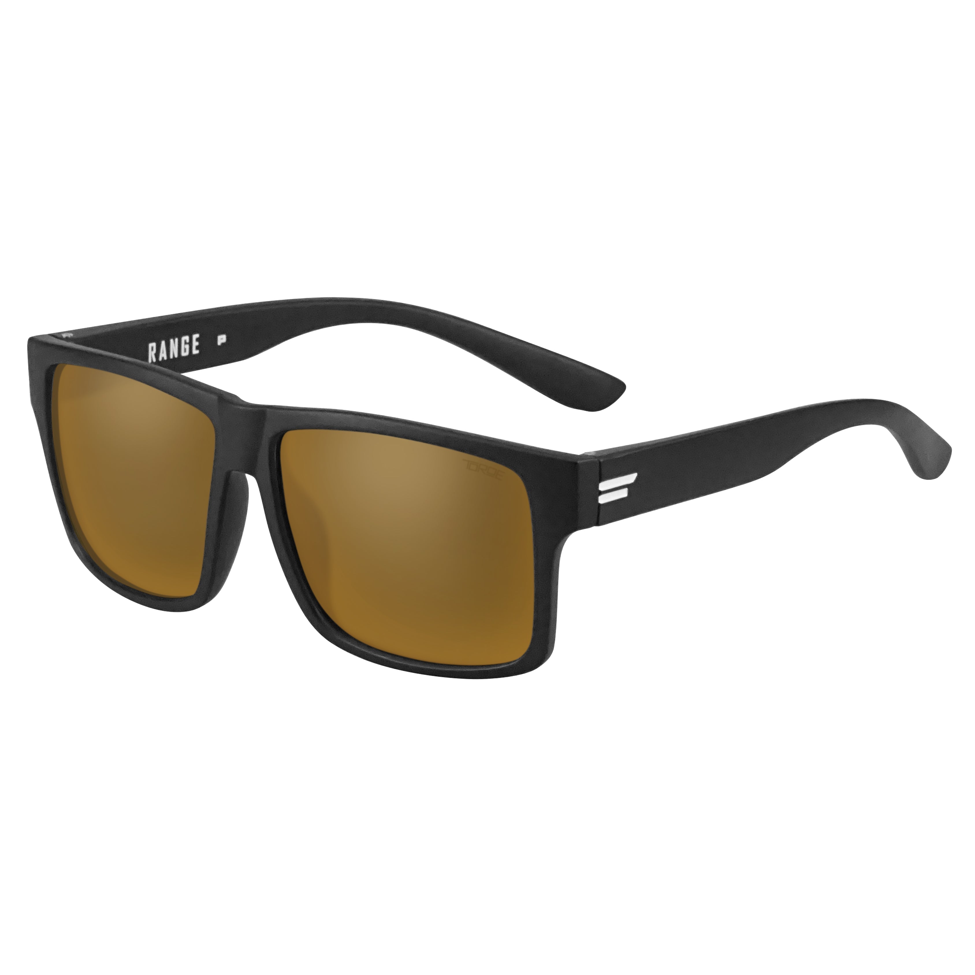 TOROE RANGE Polarized Sunglasses-RANGE-MBLK-W-BRNZ-White-17