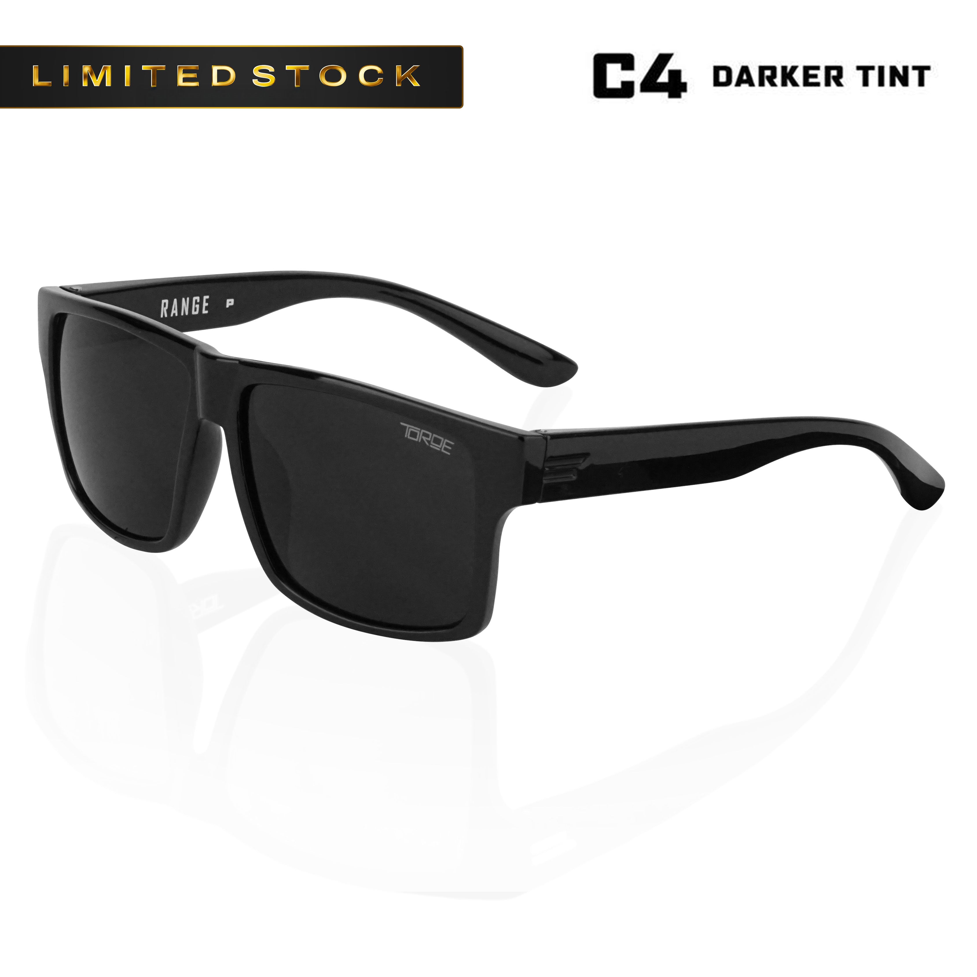 TOROE RANGE Glossy Frame Polarized Sunglasses-1