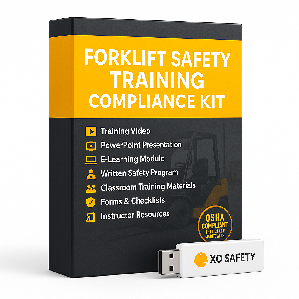 XO Safety Forklift Operator Training Video Compliance Kit