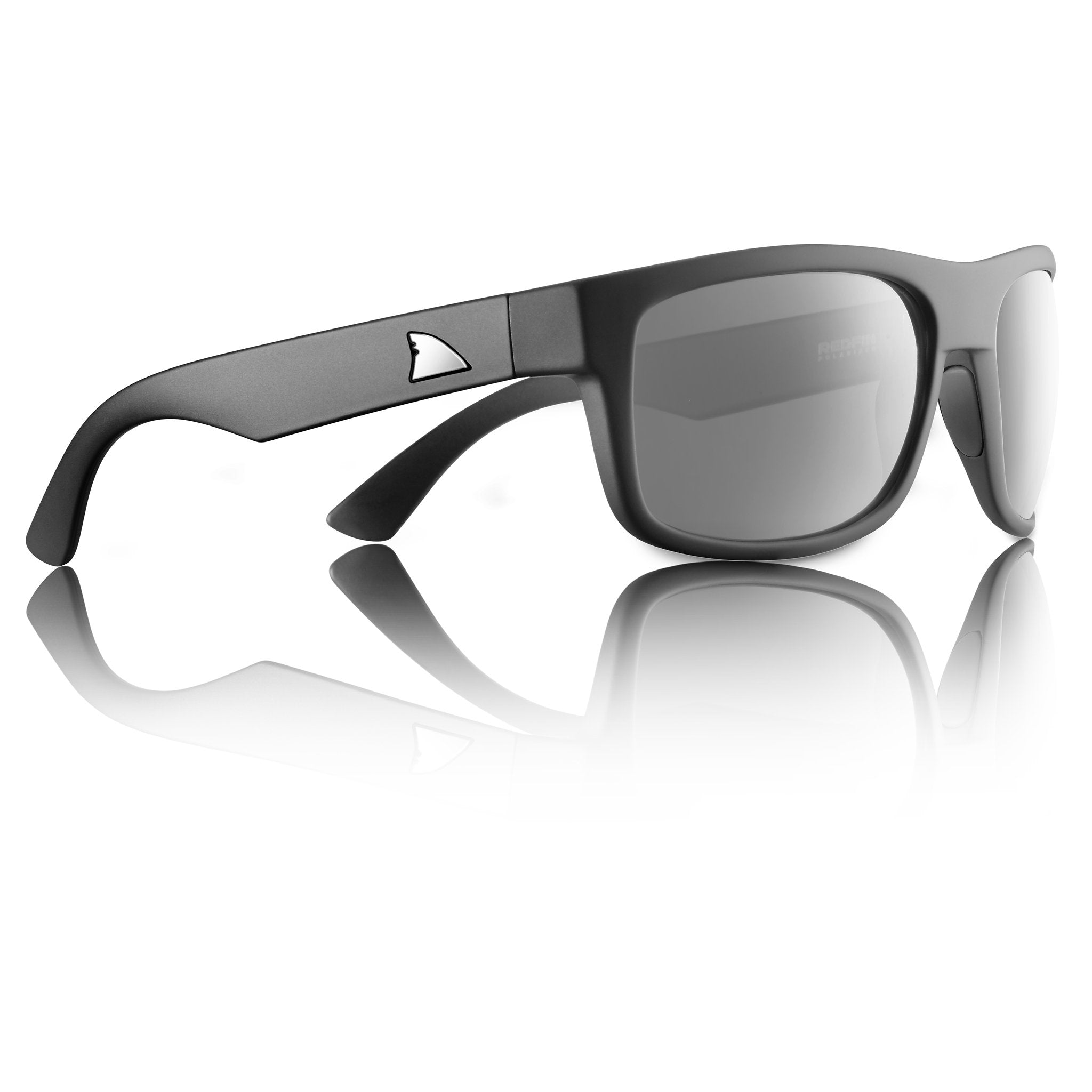 RedFin Fripp Polarized Fishing Sunglasses-2301-Matte Black-Shad Mirror-Safety Glasses USA-11