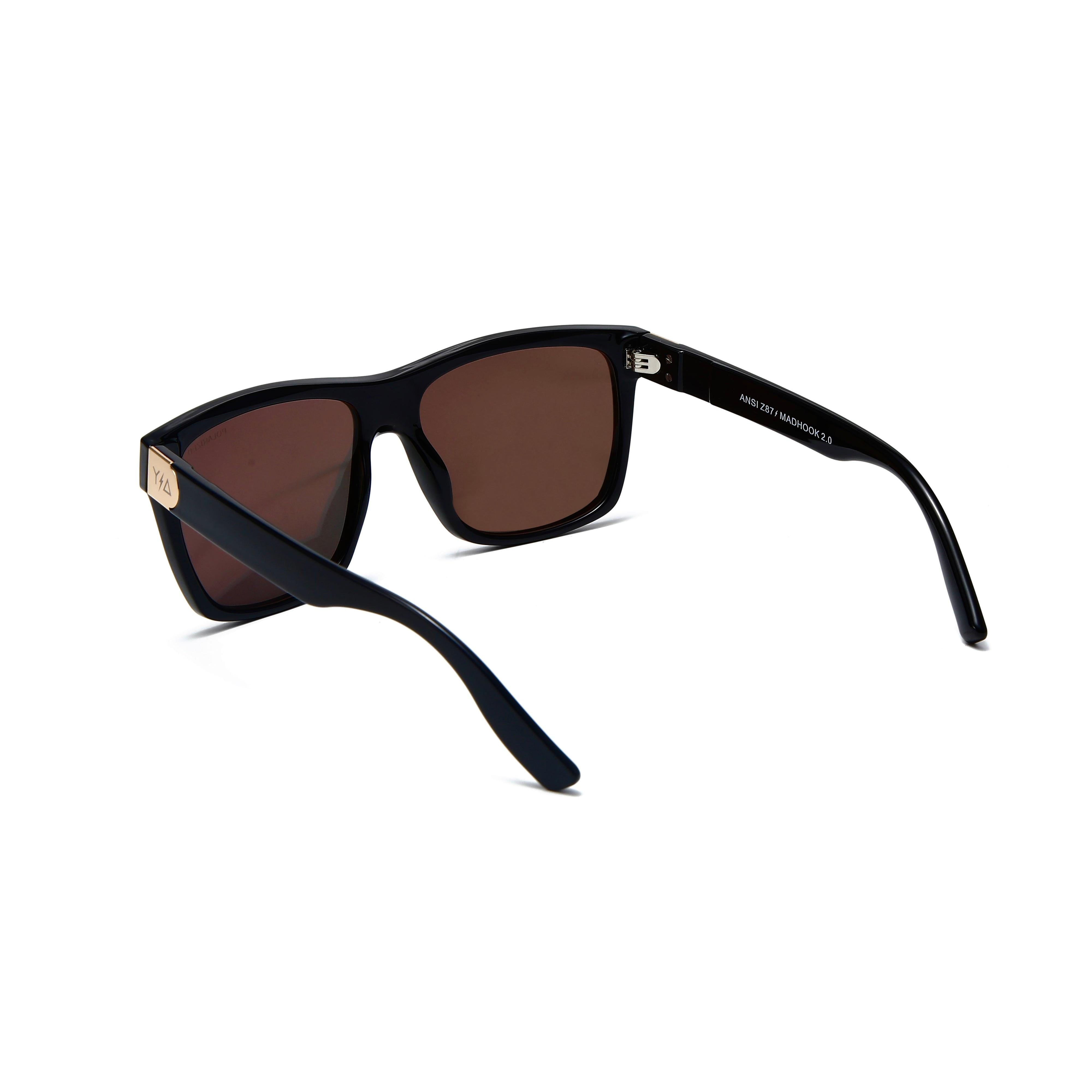 Wye Delta Z87 Madhook 2.0 LR: Gold Polarized Safety Glasses-Safety Glasses USA-6