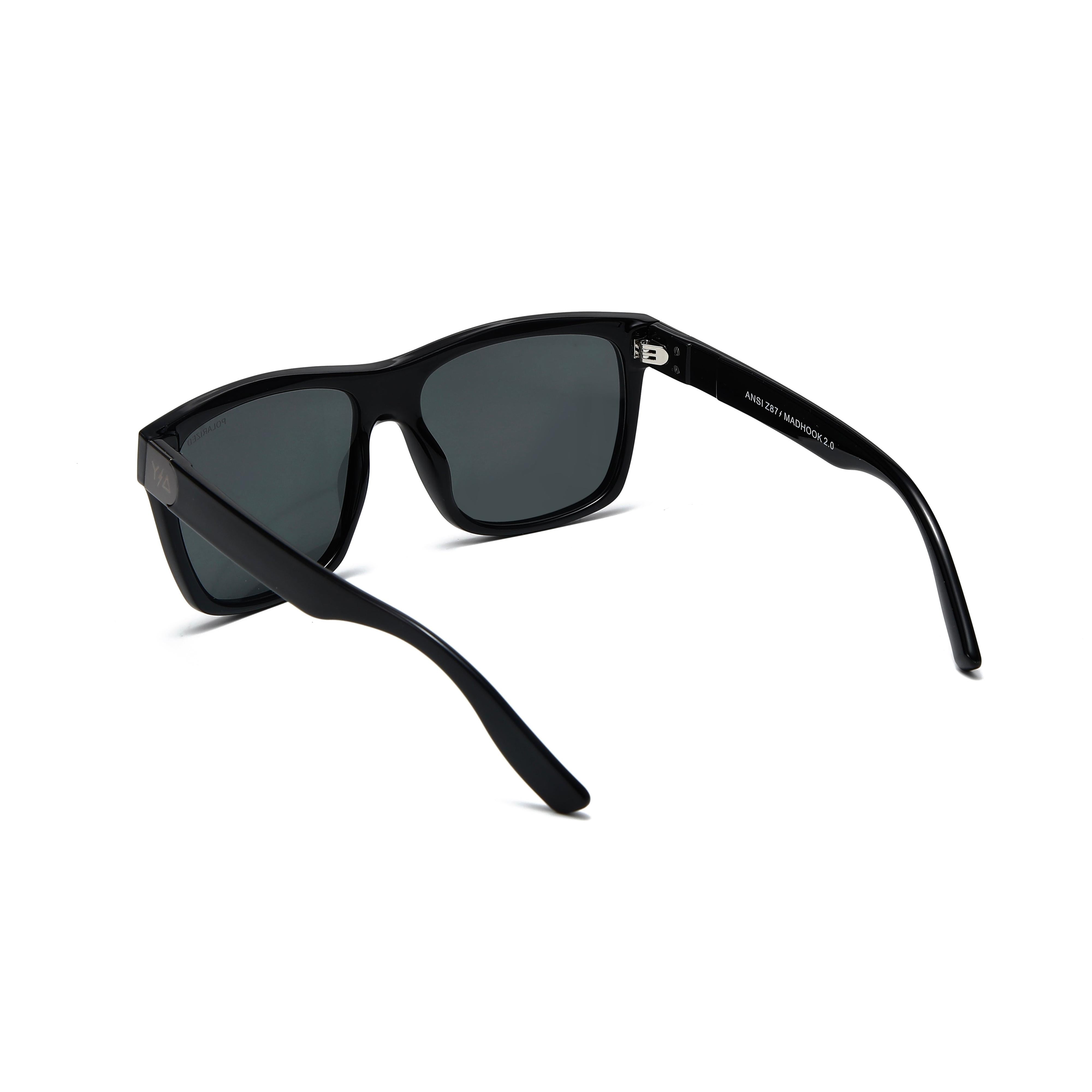 Wye Delta Z87 MADHOOK 2.0 LR: Matte Black Polarized Safety Glasses-Safety Glasses USA-6