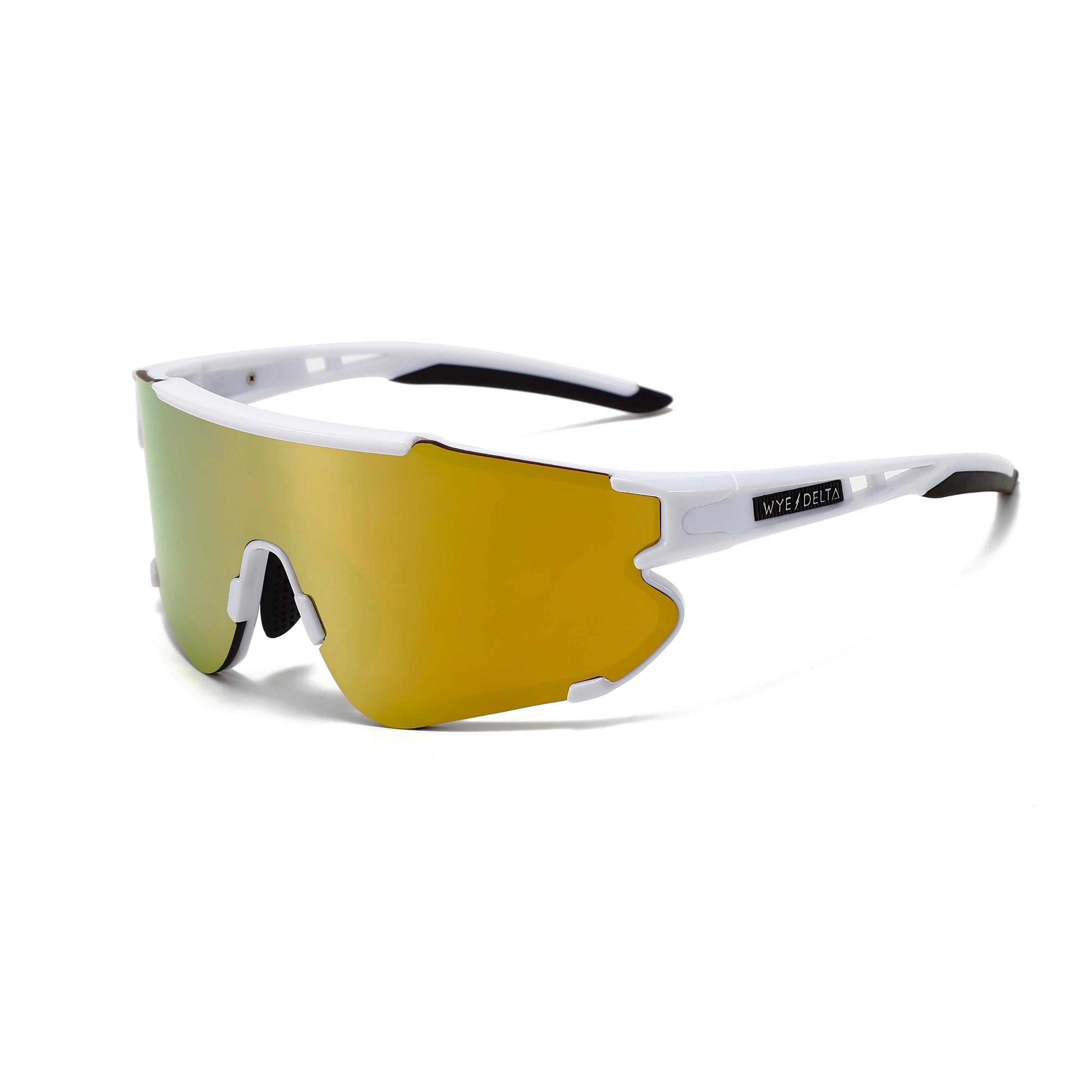 Wye Delta Z87+ HiViz White Gold Mirror Polarized Safety Glasses-Safety Glasses USA-1