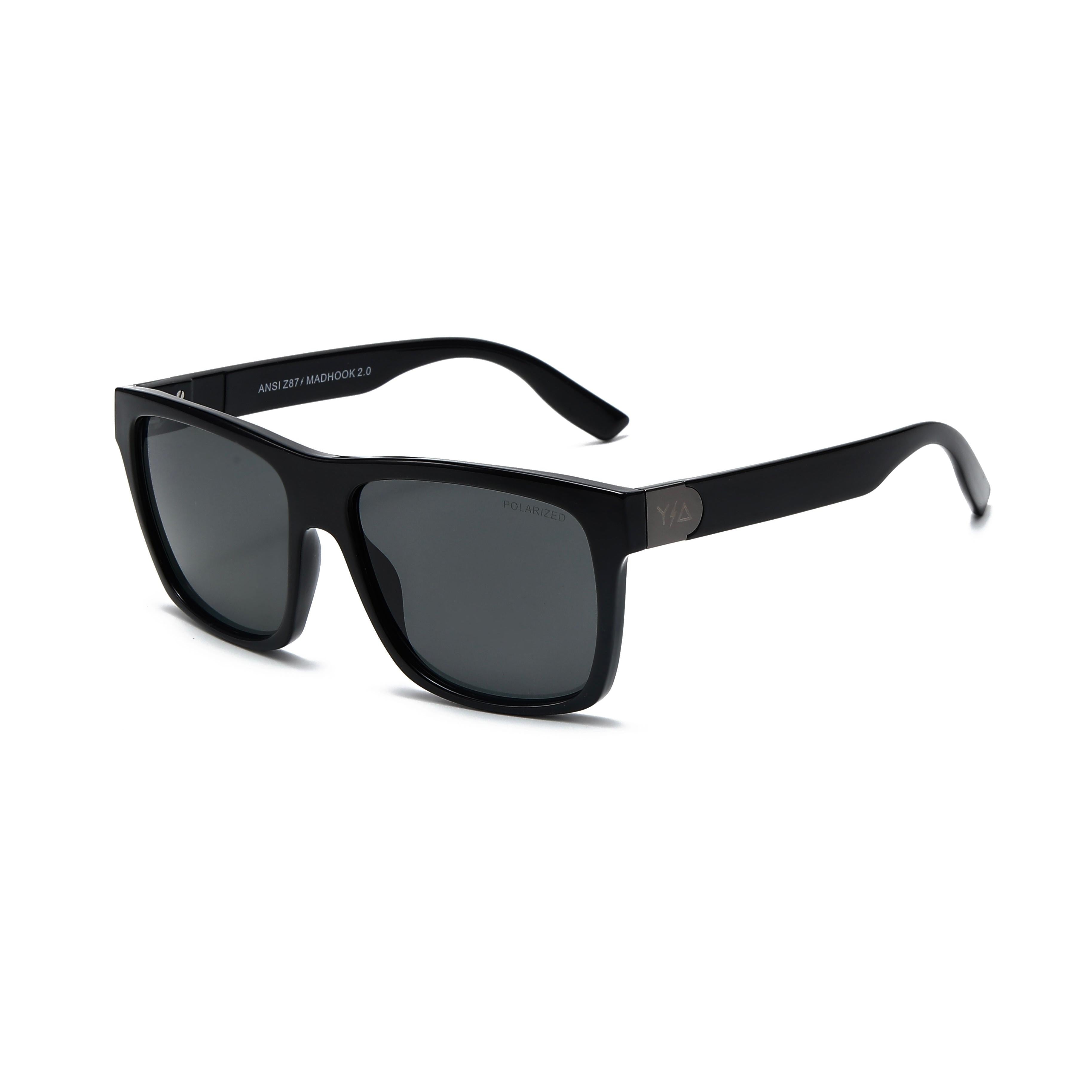 Wye Delta Z87 MADHOOK 2.0 LR: Matte Black Polarized Safety Glasses-Safety Glasses USA-1
