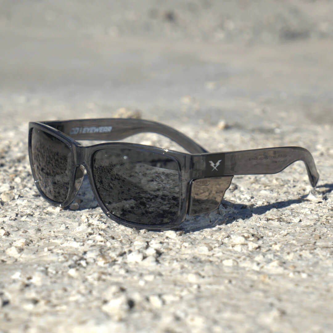 CO Eyewear Oiler XL Z87+ Safety Glasses Matte Black Frame-Safety Glasses USA-5