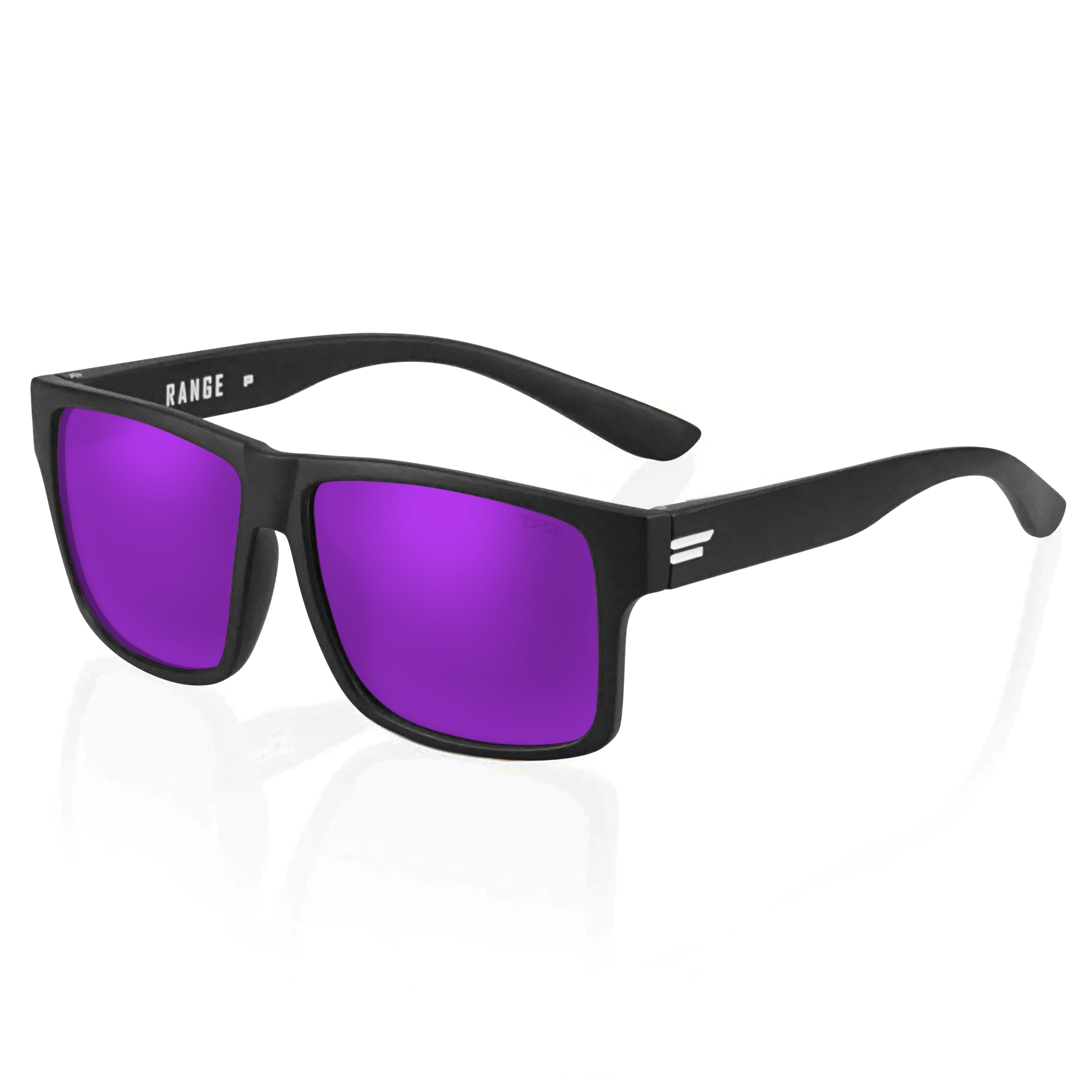 TOROE RANGE Polarized Sunglasses-RANGE-MBLK-W-VIOLET-White-9