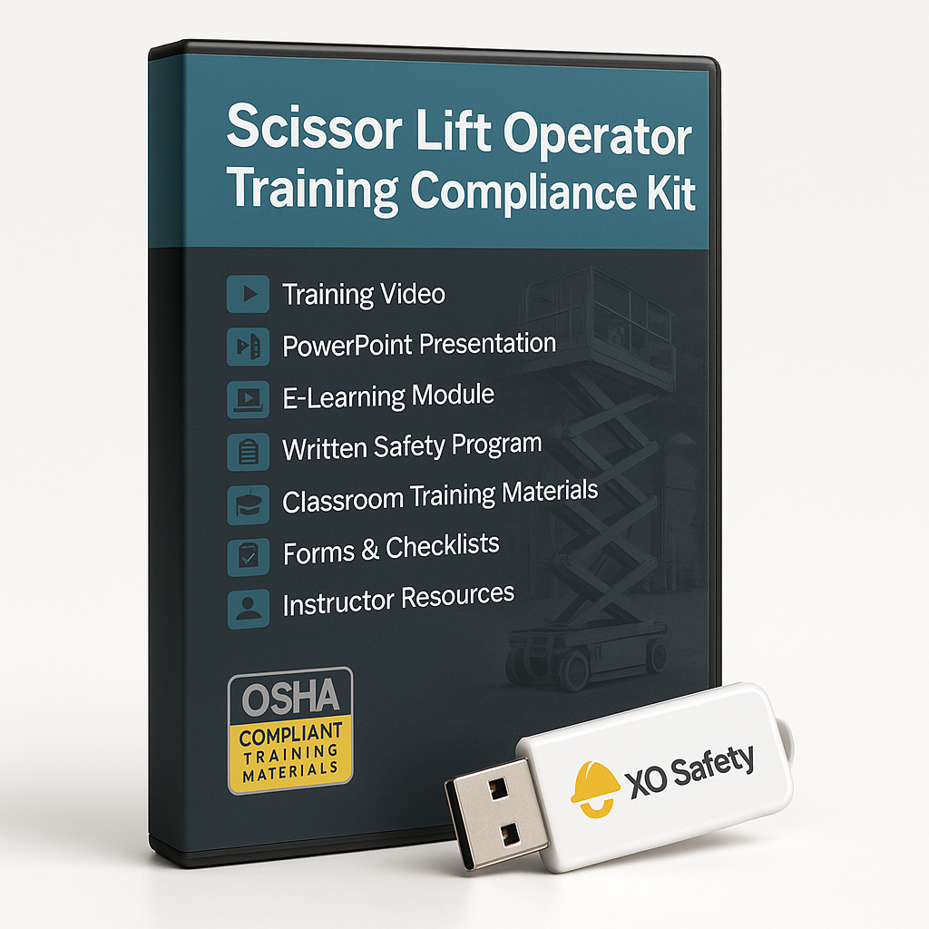 XO Safety Scissor Lift Operator Training Video Compliance Kit