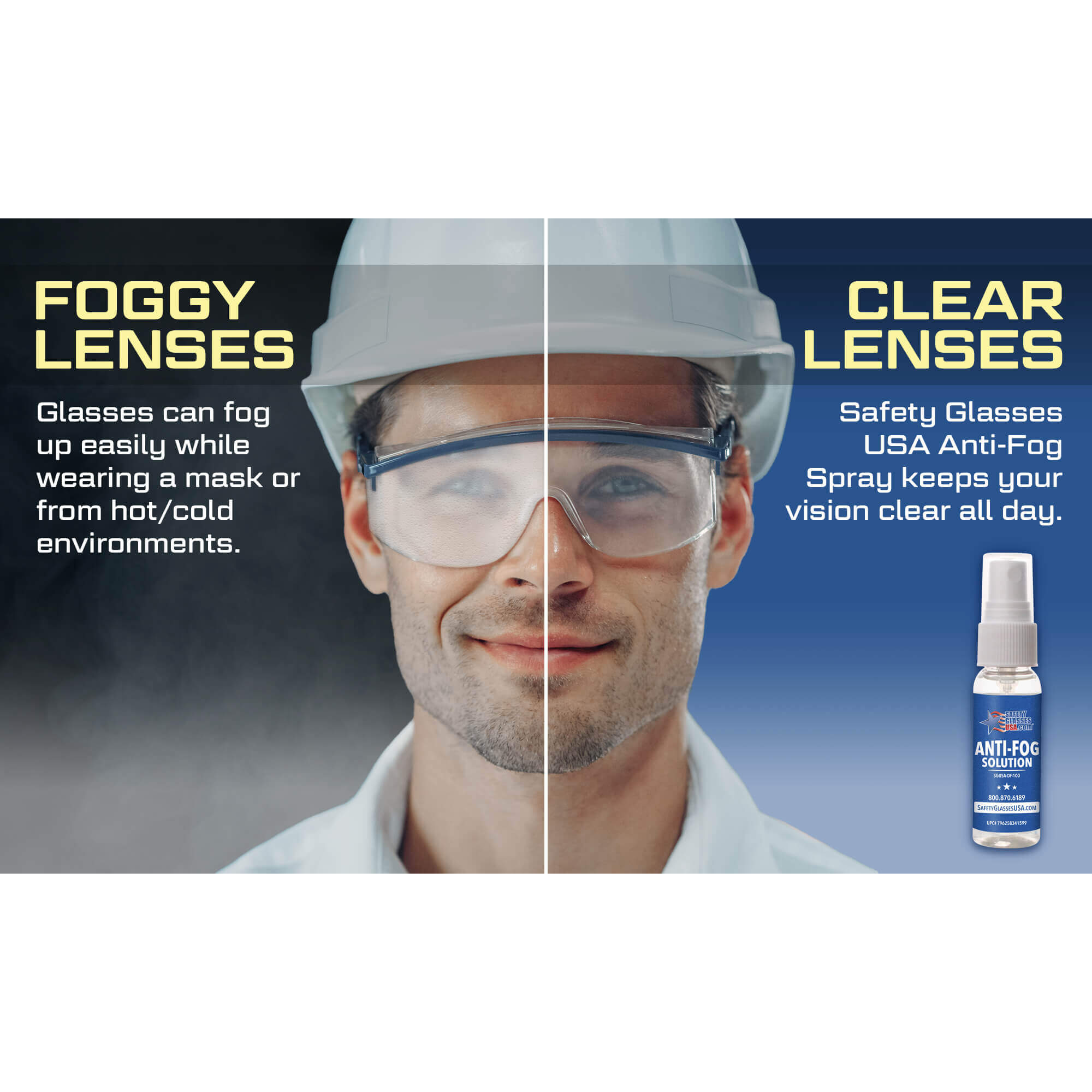 Safety Glasses USA DEFOGIT Anti-Fog Spray Kit For Glasses Made In USA-SGUSA-DF100-Safety Glasses USA-2