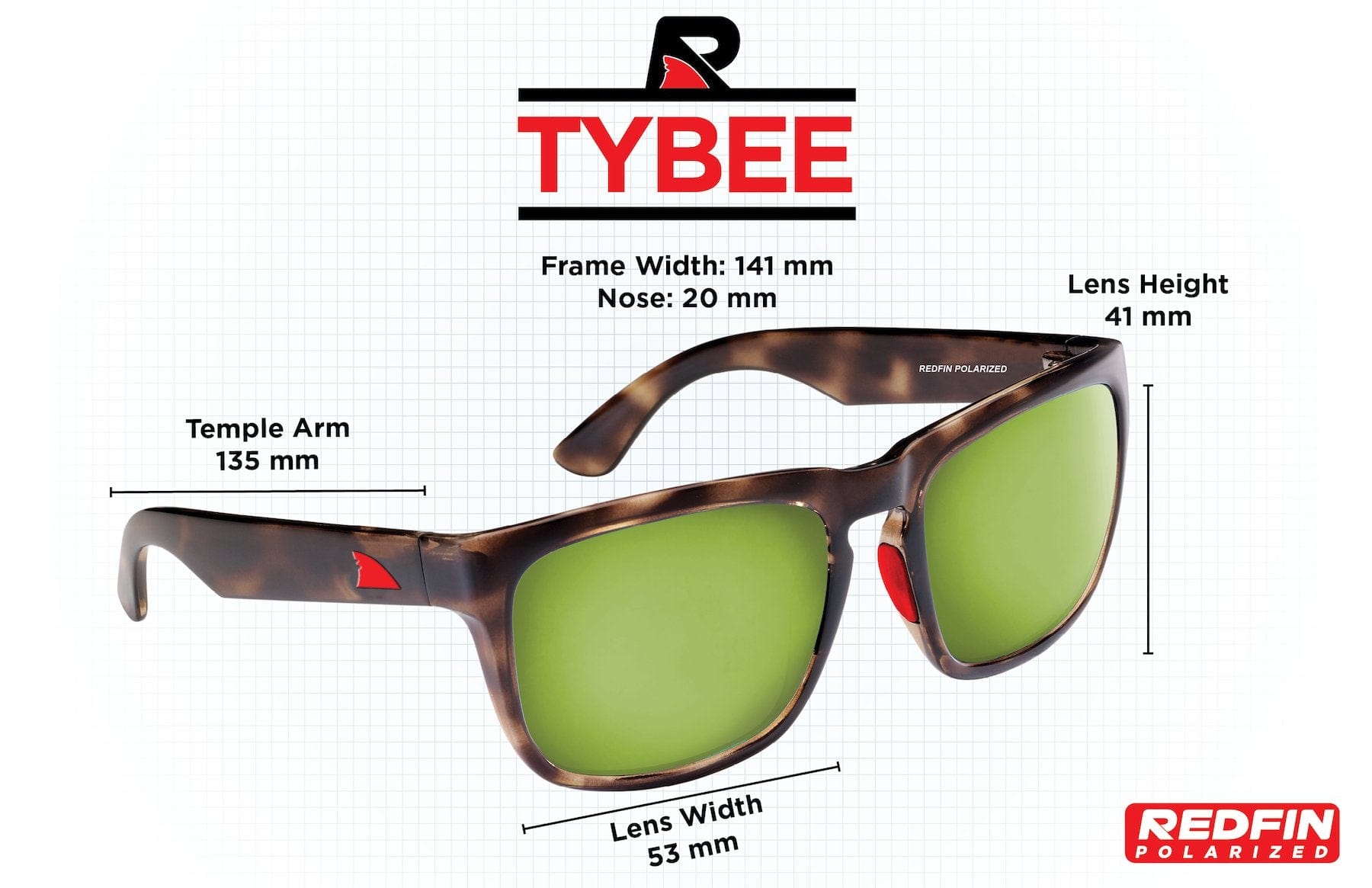 RedFin Tybee Polarized Fishing Sunglasses--Safety Glasses USA-5