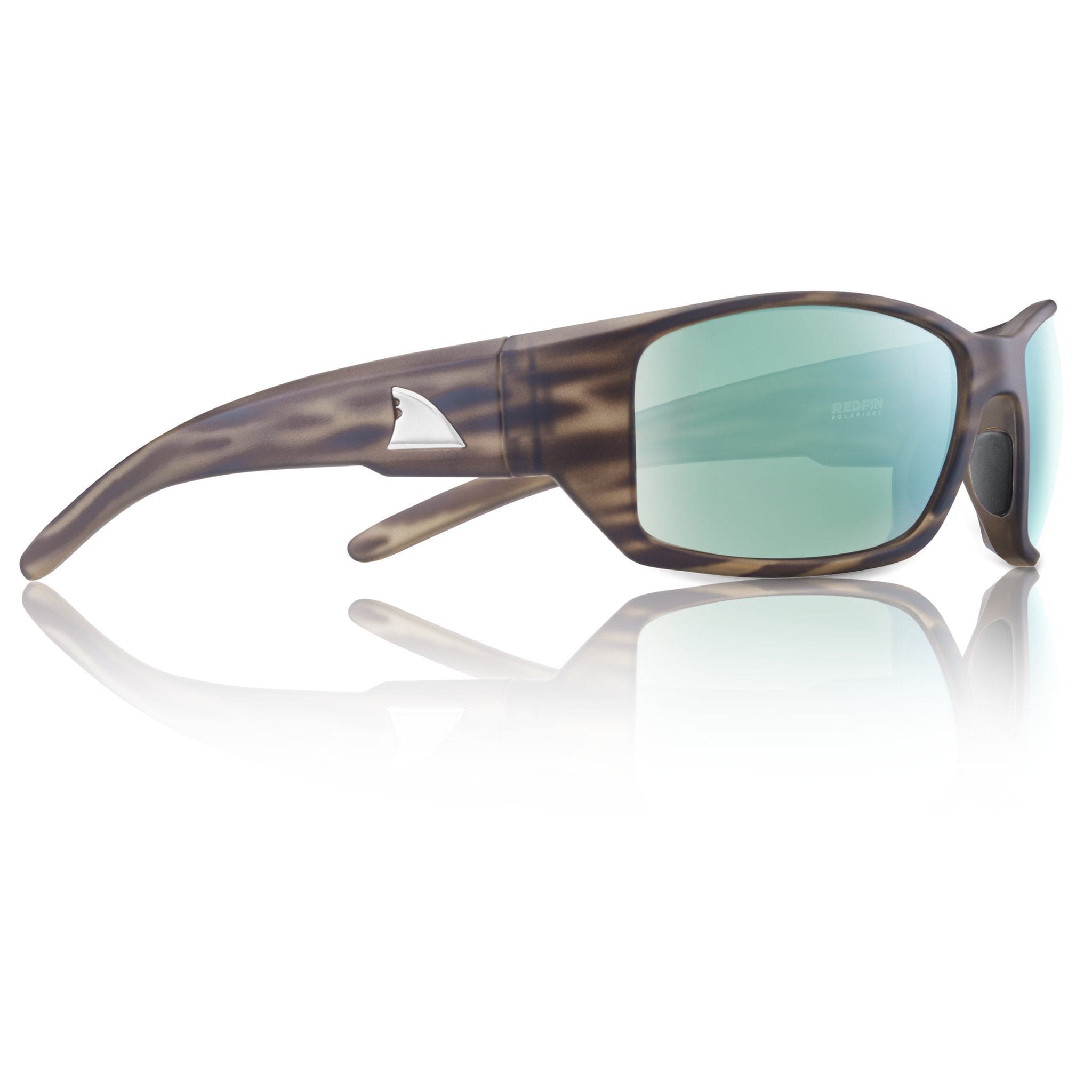 RedFin Wassaw Polarized Fishing Sunglasses-Matte Honey Drift-Amber Green-sku-43193998377137-Safety Glasses USA-8